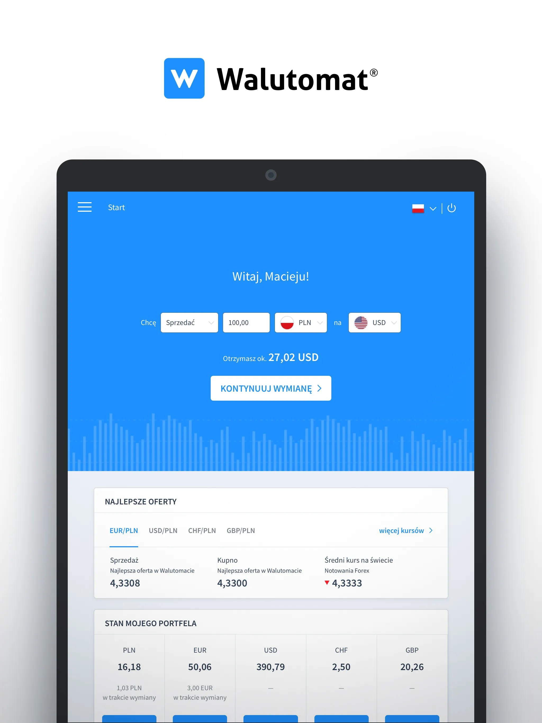 Walutomat - Currency Exchange | Indus Appstore | Screenshot