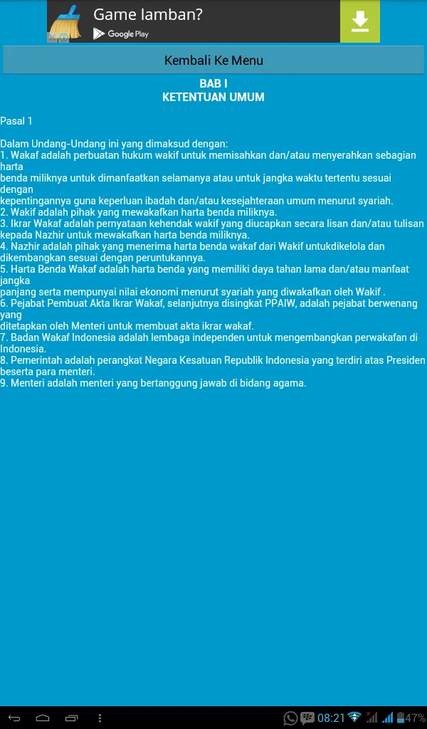 Undang-Undang Wakaf | Indus Appstore | Screenshot