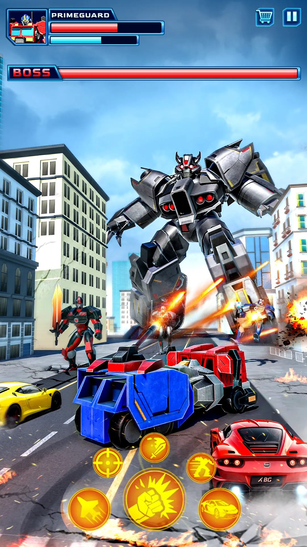 Robot Car Transform Fight Game | Indus Appstore | Screenshot