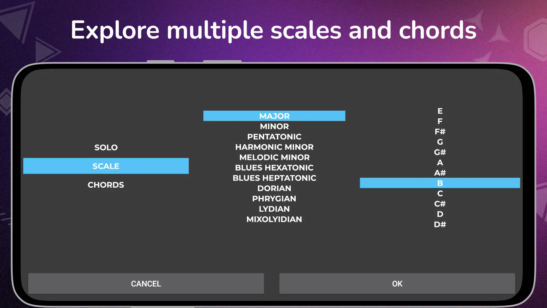 Guitar Solo: chords scales Fx | Indus Appstore | Screenshot