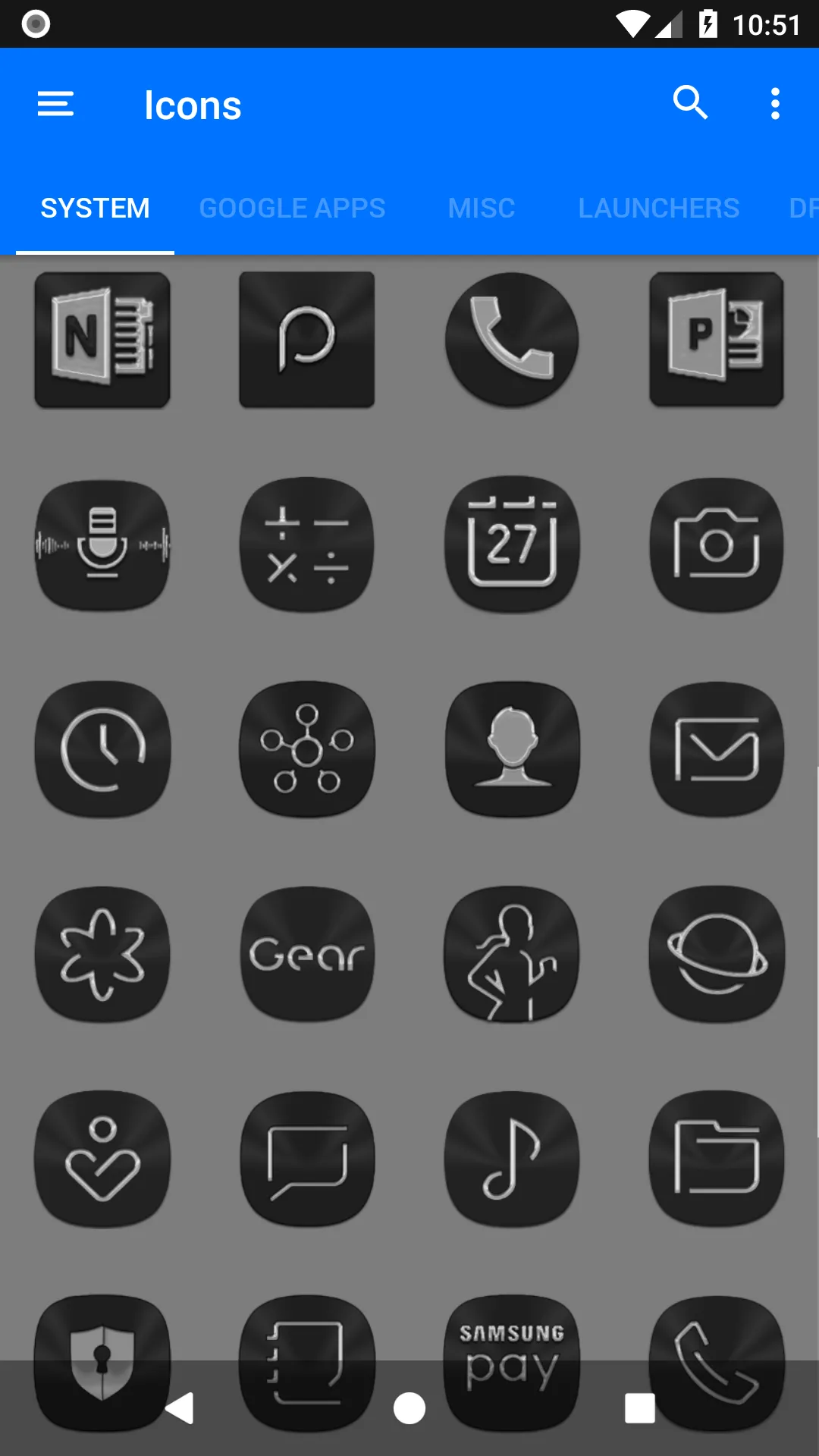 Black Icon Pack | Indus Appstore | Screenshot