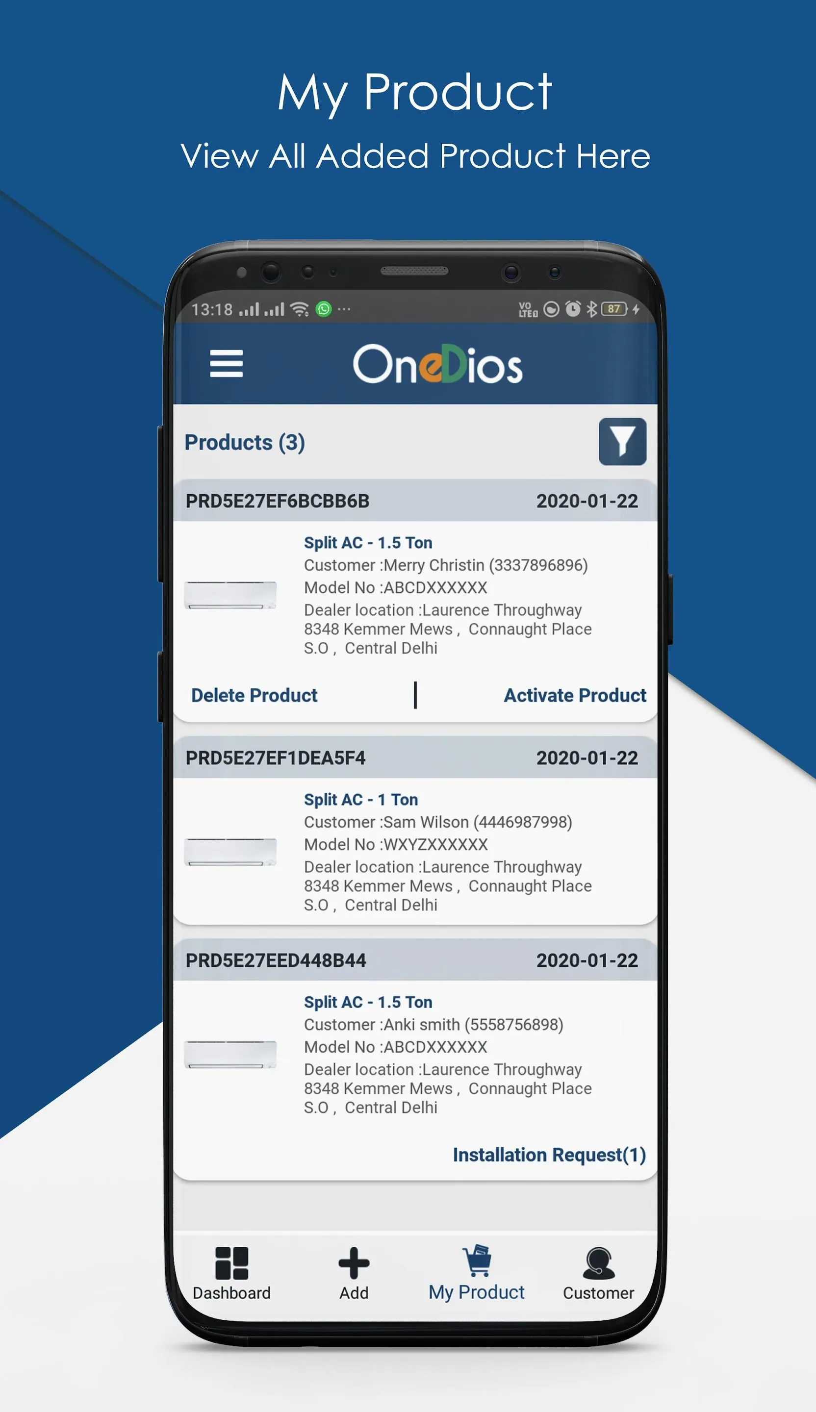 OneDios Business Partner | Indus Appstore | Screenshot