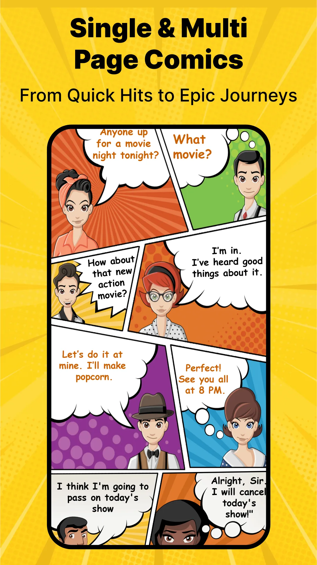 Cartoon Comic Strip Maker | Indus Appstore | Screenshot