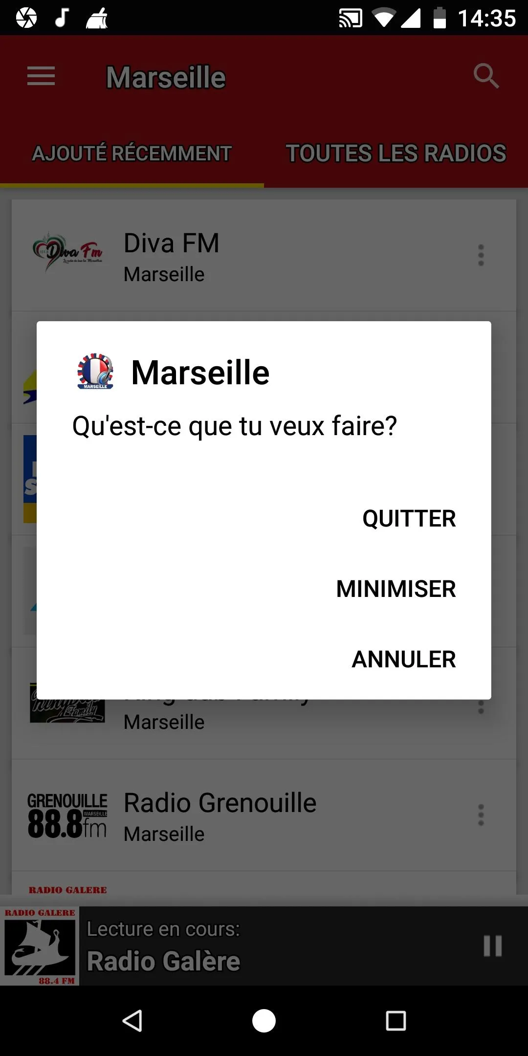 Radios de Marseille | Indus Appstore | Screenshot