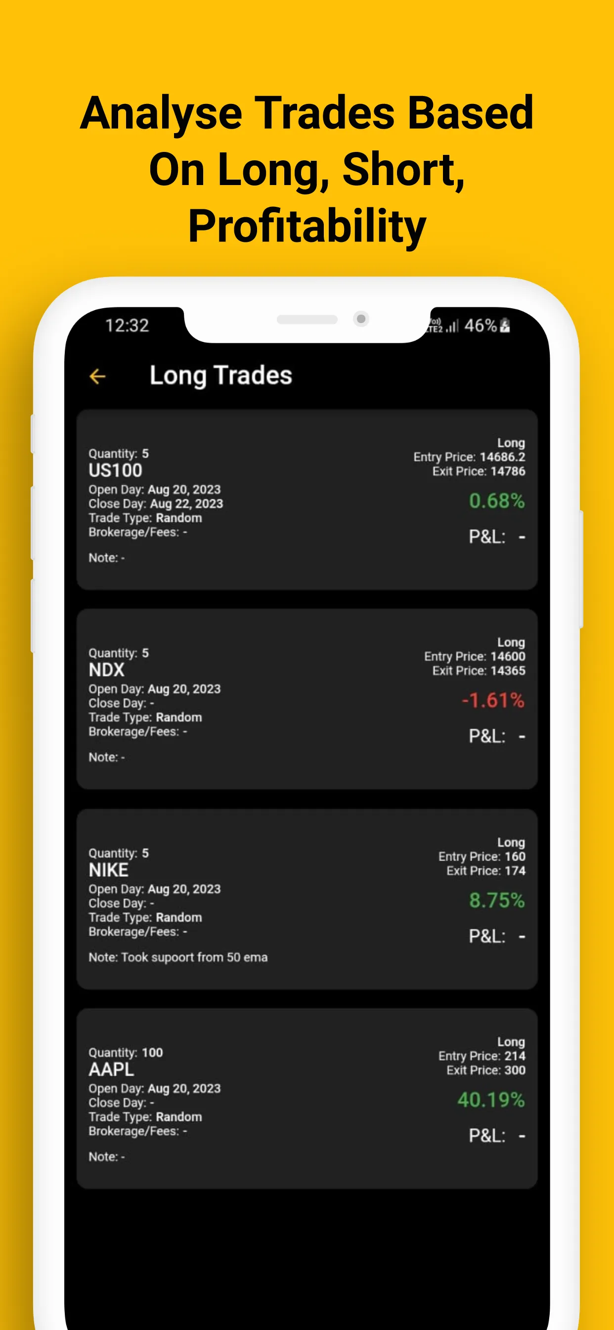 Trading Journal | Indus Appstore | Screenshot