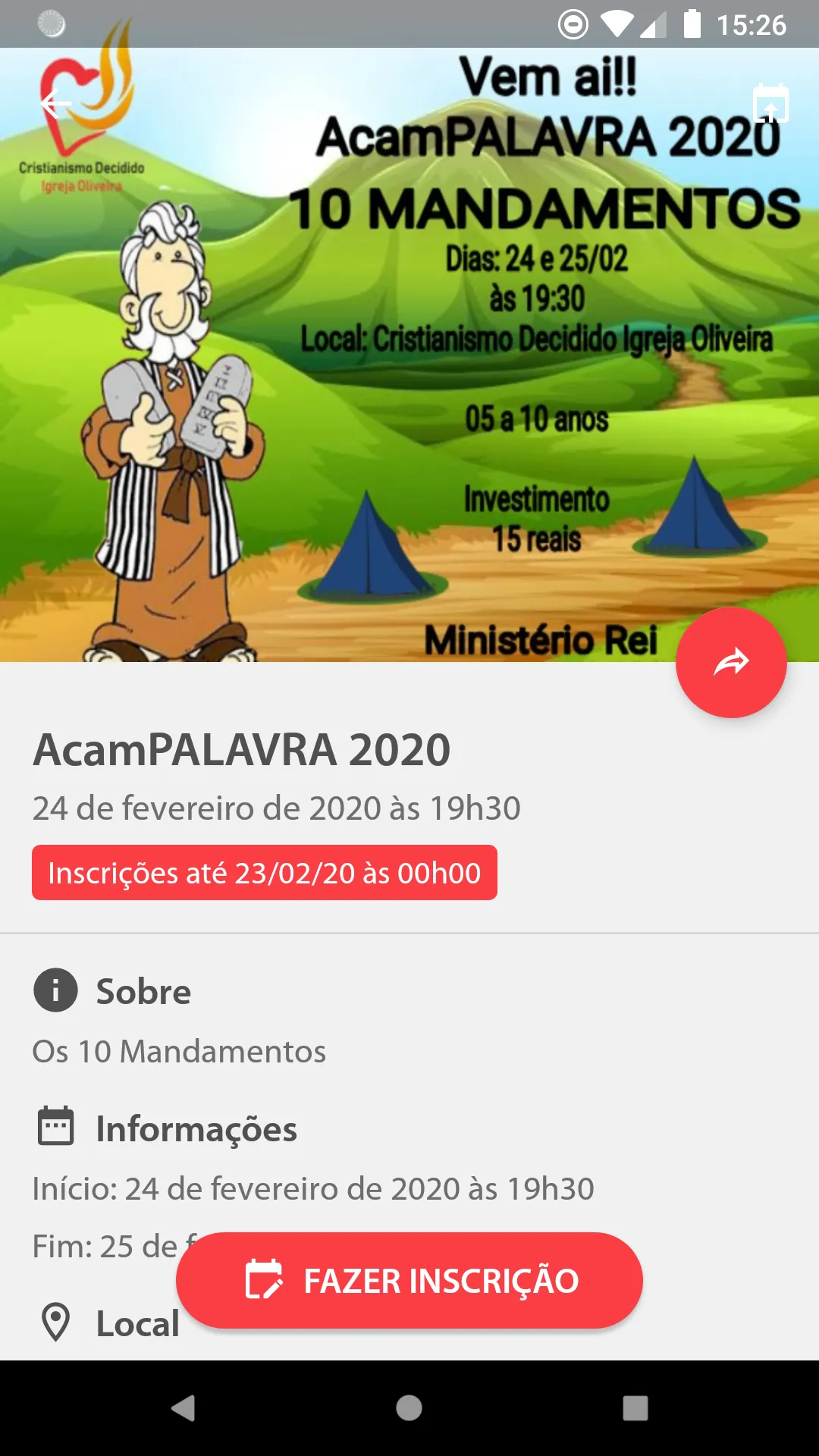 CD Igreja Oliveira | Indus Appstore | Screenshot