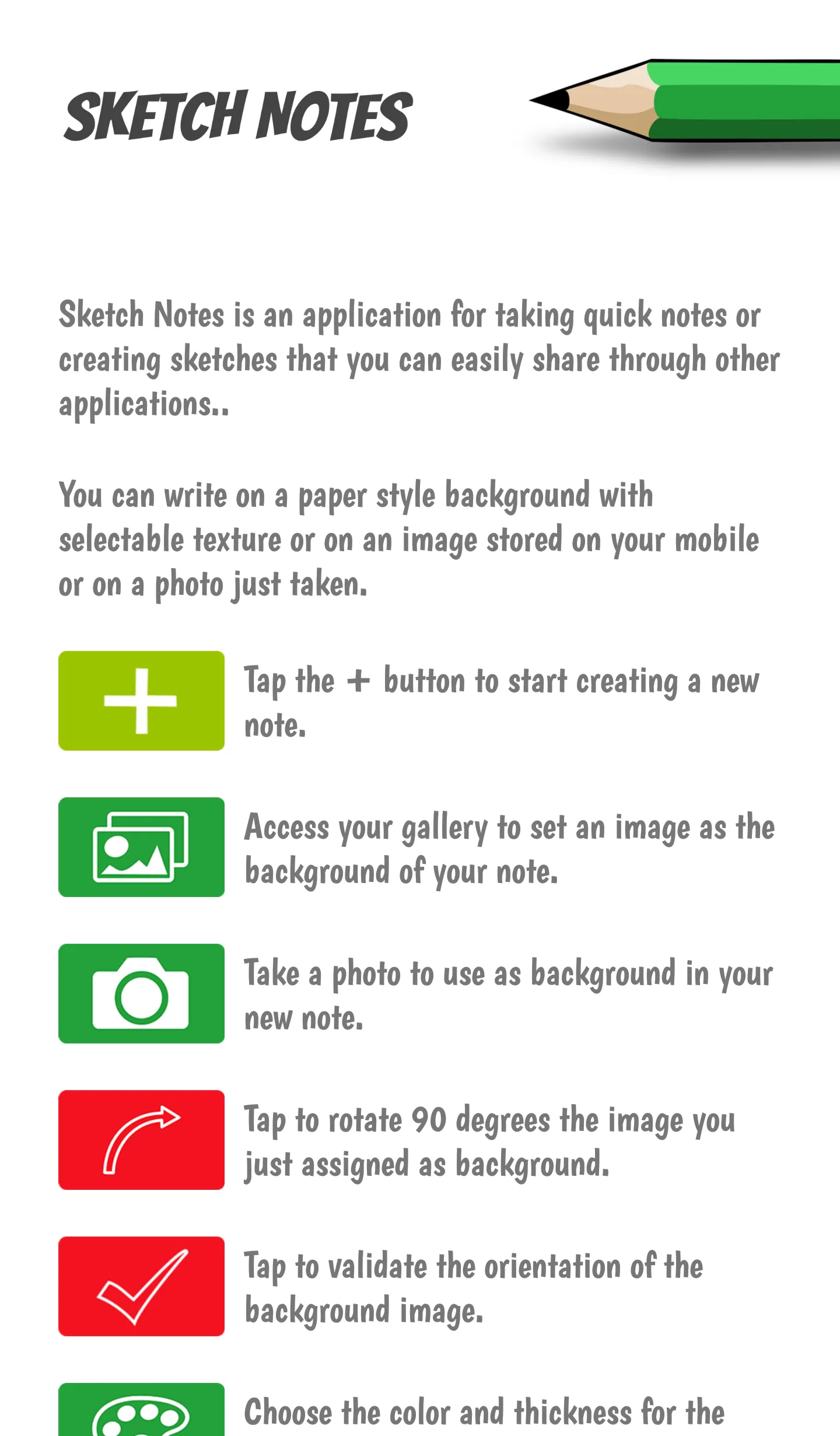 Sketch Notes | Indus Appstore | Screenshot