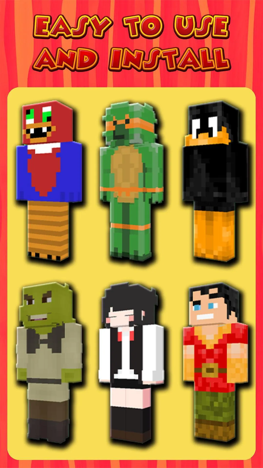 Cartoon Skins for Minecraft PE | Indus Appstore | Screenshot