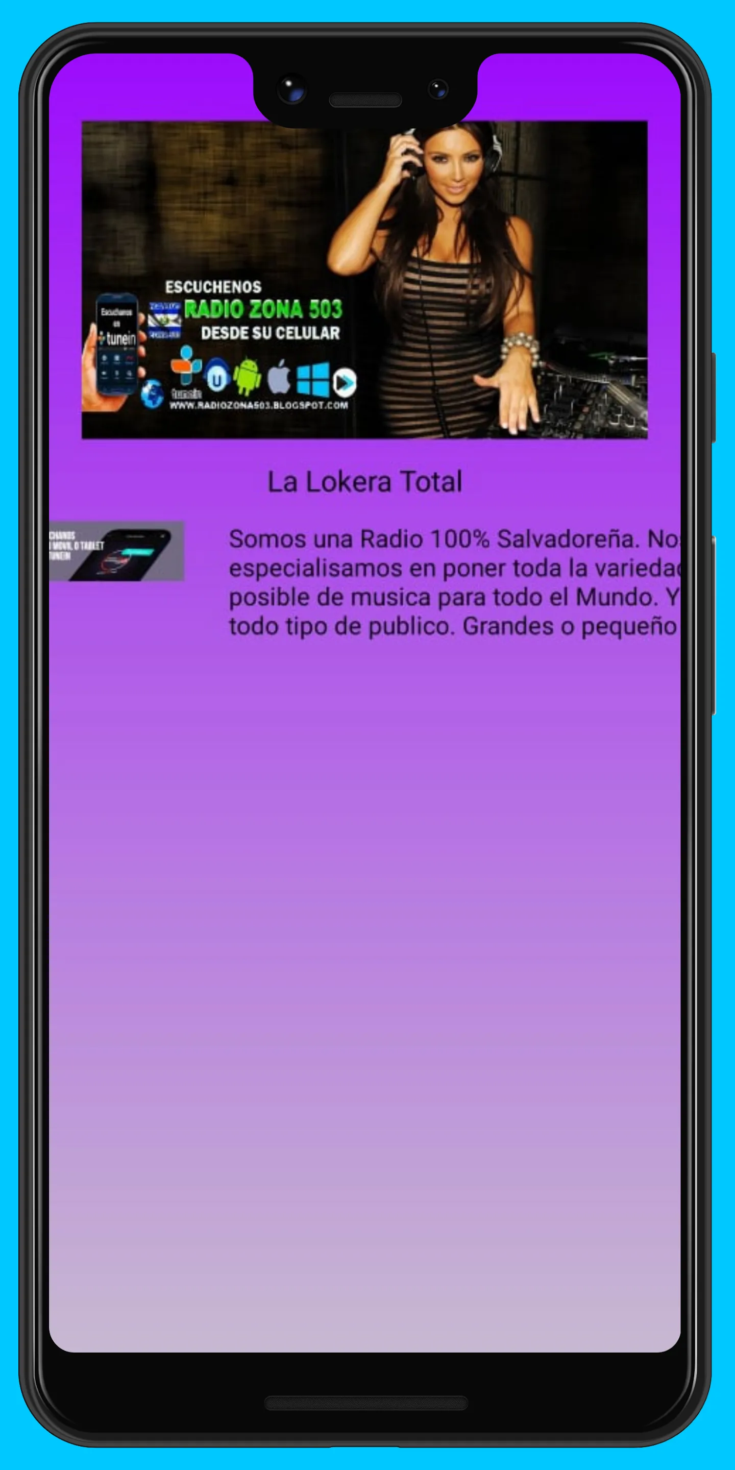 Radio de EL Salvador: Zone 503 | Indus Appstore | Screenshot