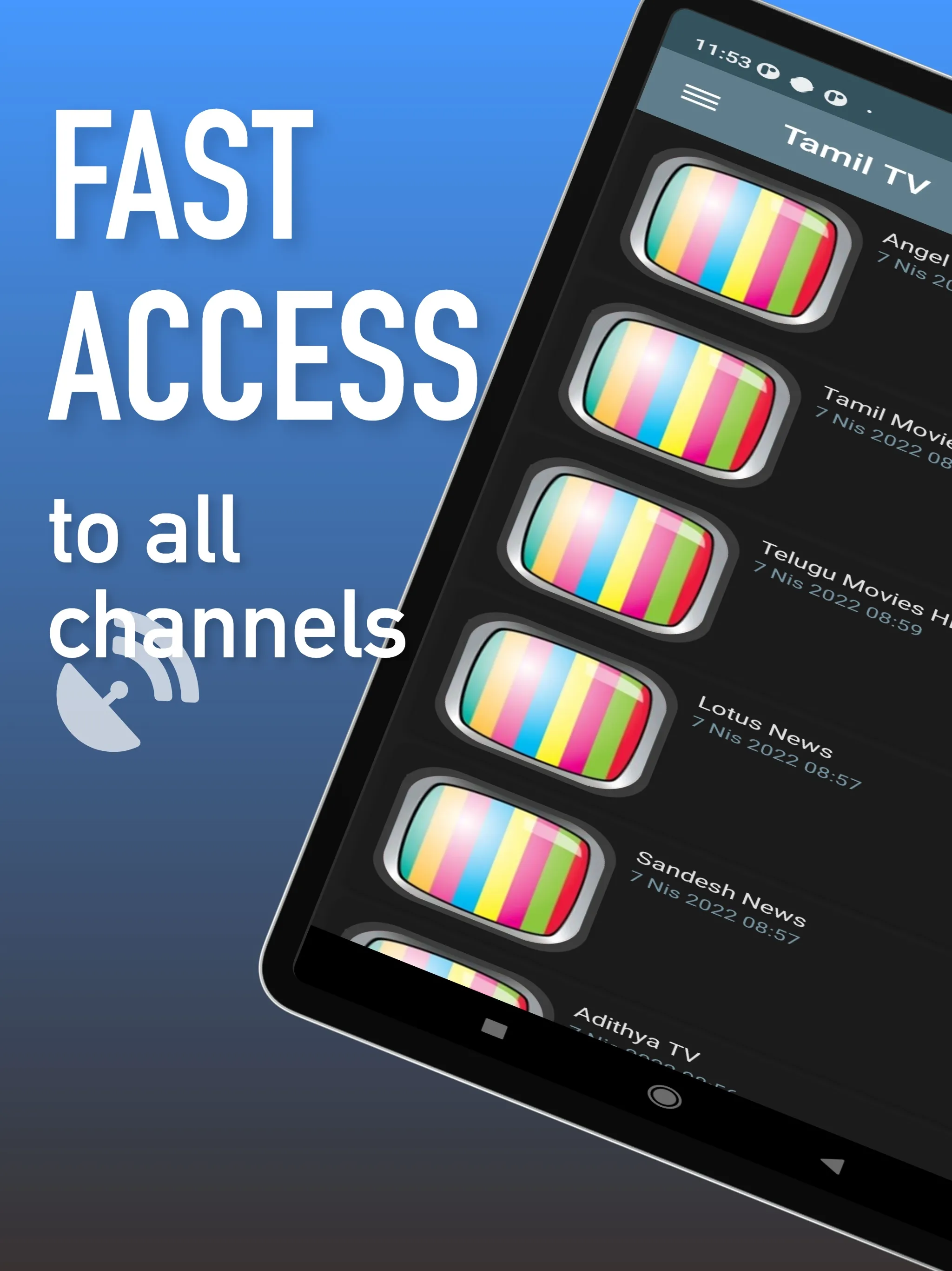 Tamil TV Channels Sat | Indus Appstore | Screenshot