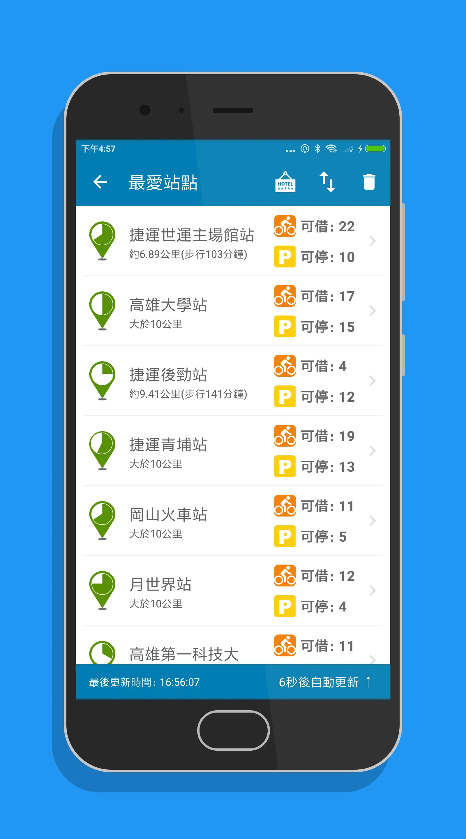 高雄微笑單車 - YouBike2.0查詢 | Indus Appstore | Screenshot