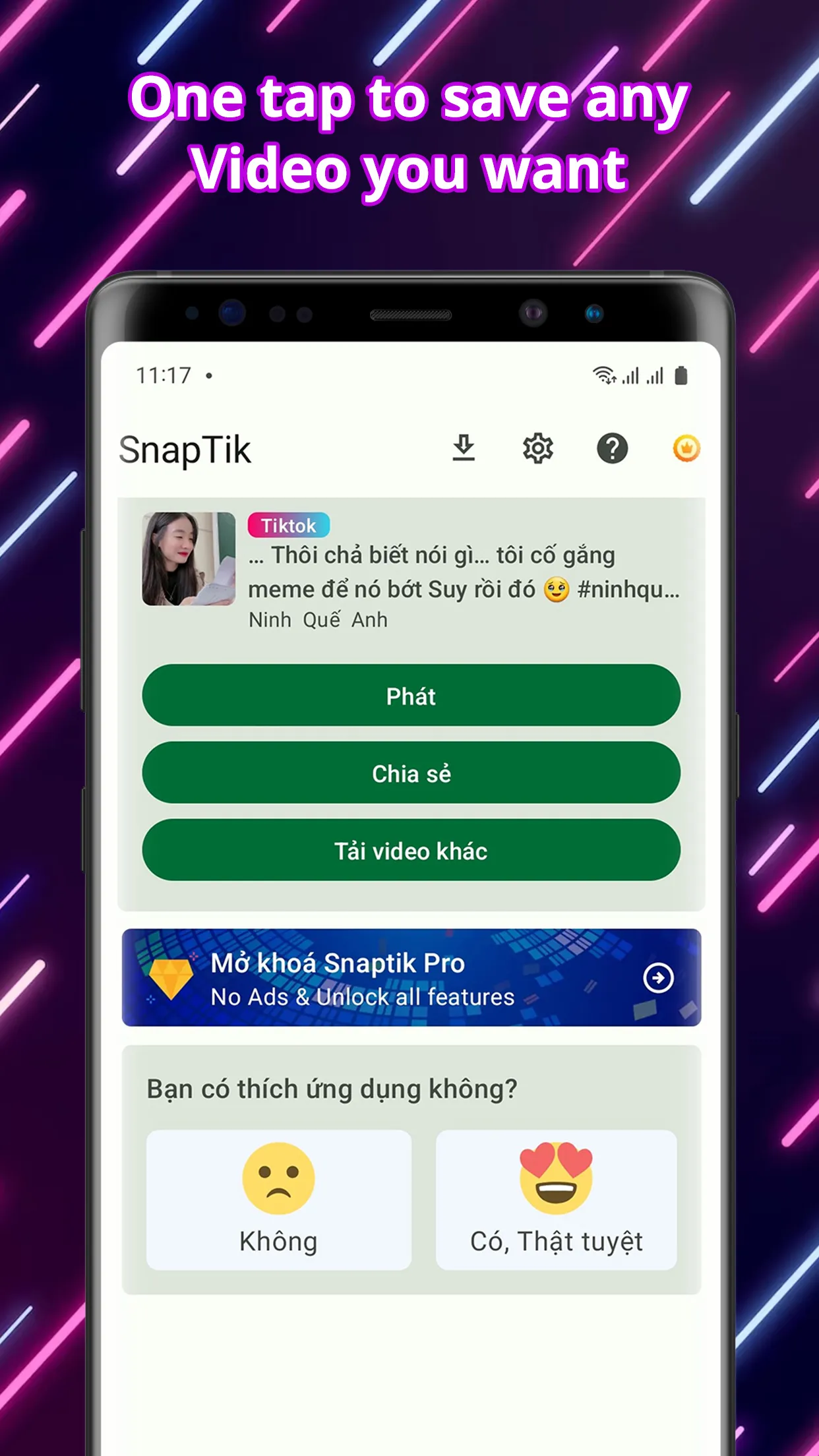 SnapTick - Download Video TT | Indus Appstore | Screenshot