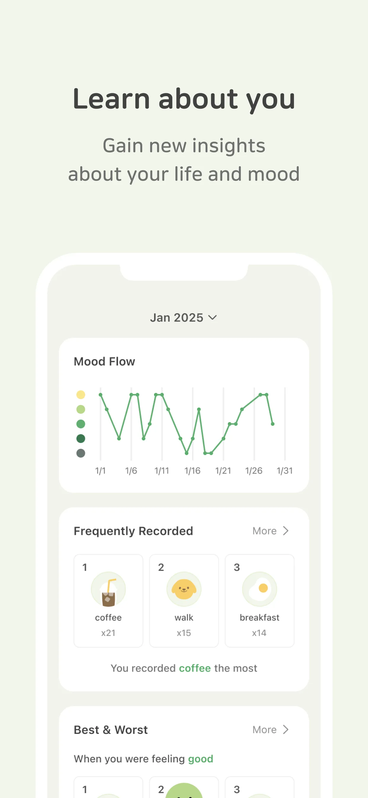 DailyBean: Simplest Journal | Indus Appstore | Screenshot