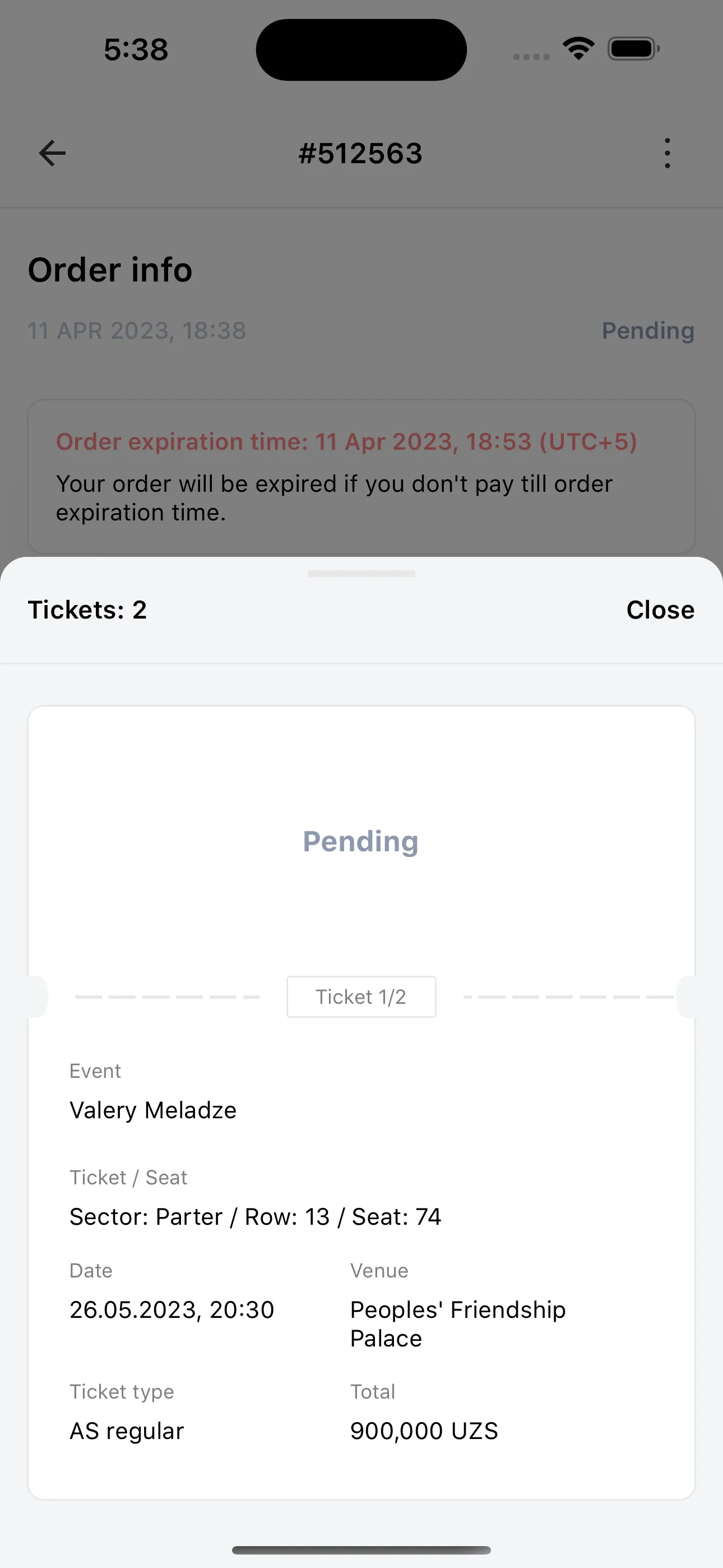 iTicket.UZ - Online tickets | Indus Appstore | Screenshot