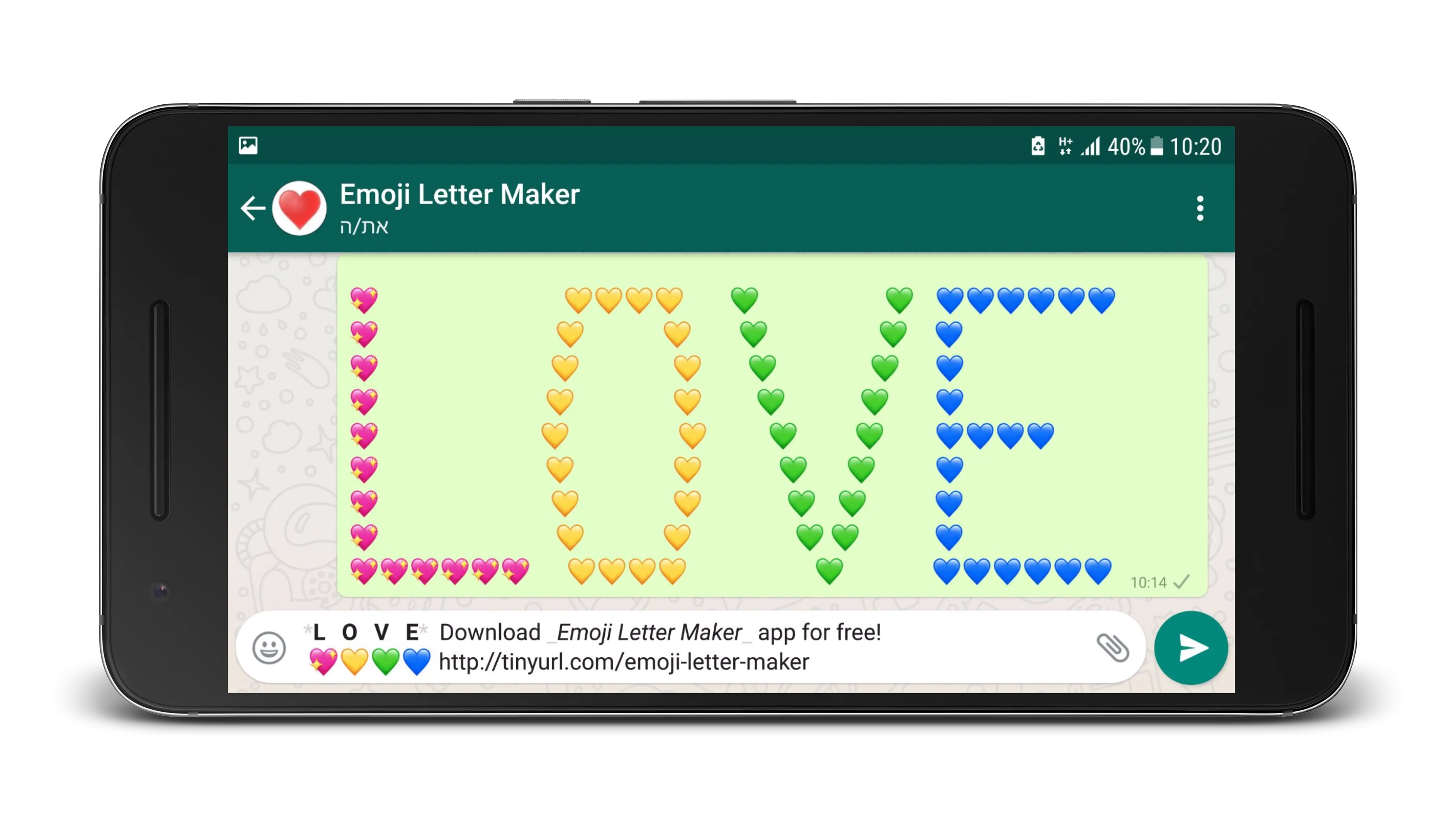 Emoji Letter Maker | Indus Appstore | Screenshot