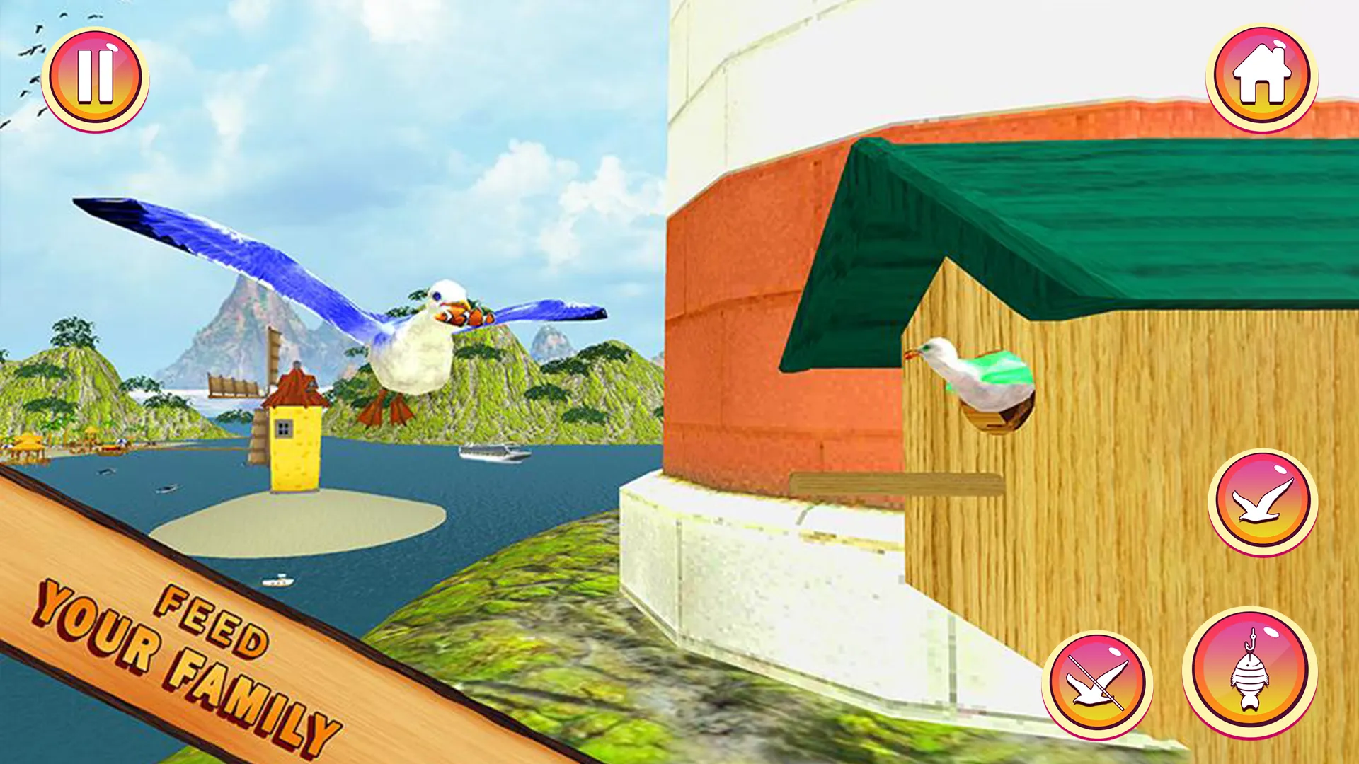 Seagull Family: Birds Games | Indus Appstore | Screenshot