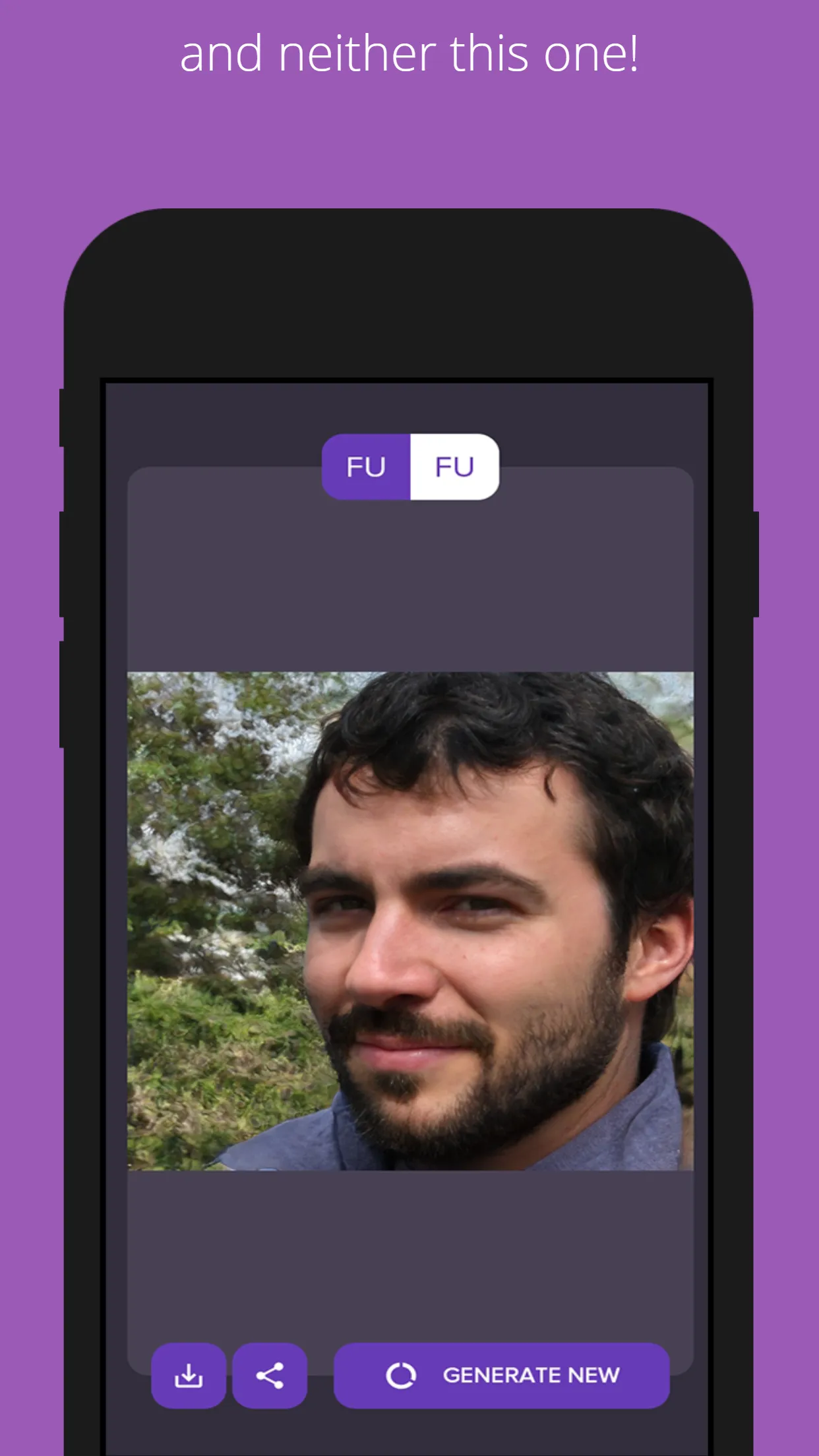 FUFU: Fake faces generator | Indus Appstore | Screenshot