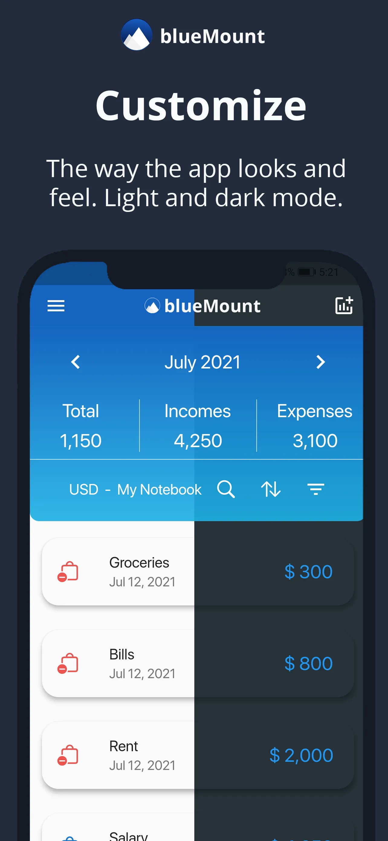 BlueMount money manager wallet | Indus Appstore | Screenshot