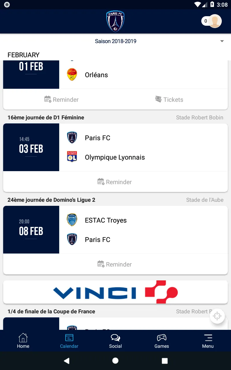 Paris FC | Indus Appstore | Screenshot