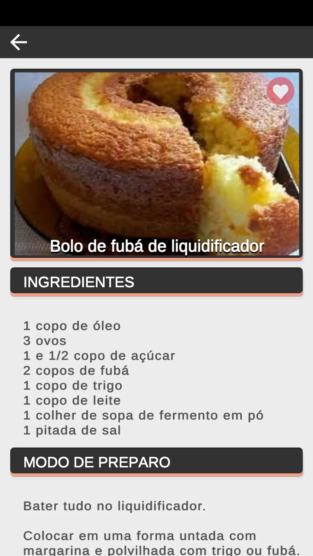 Receitas de Bolos Caseiros | Indus Appstore | Screenshot