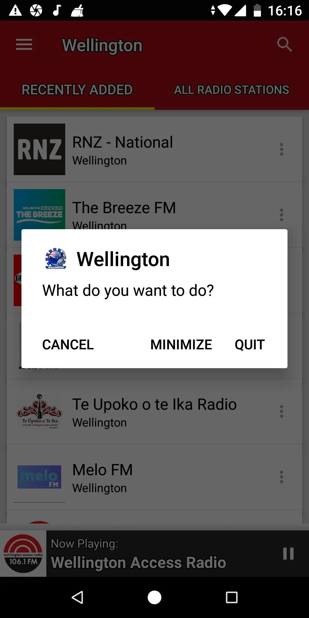 Wellington Radio Stations | Indus Appstore | Screenshot