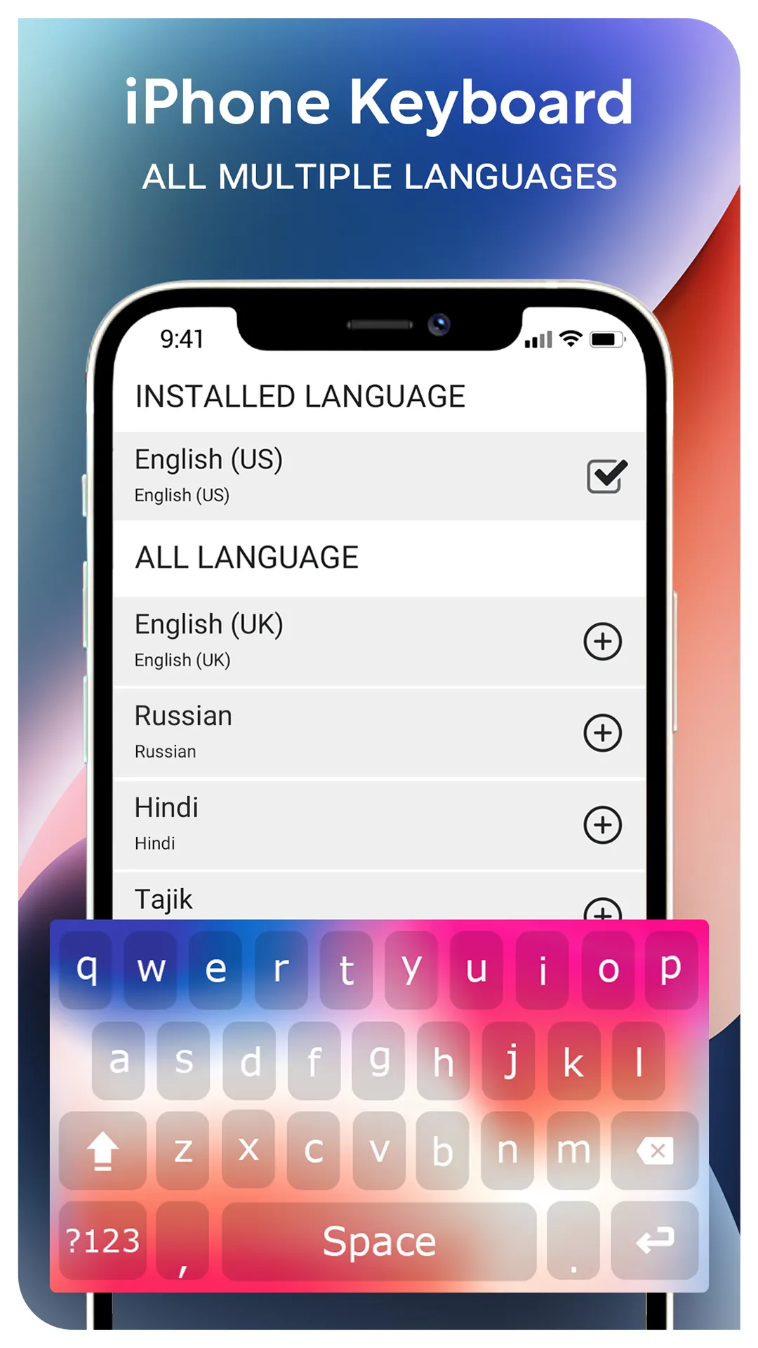 iPhone Keyboard : iOS Keyboard | Indus Appstore | Screenshot