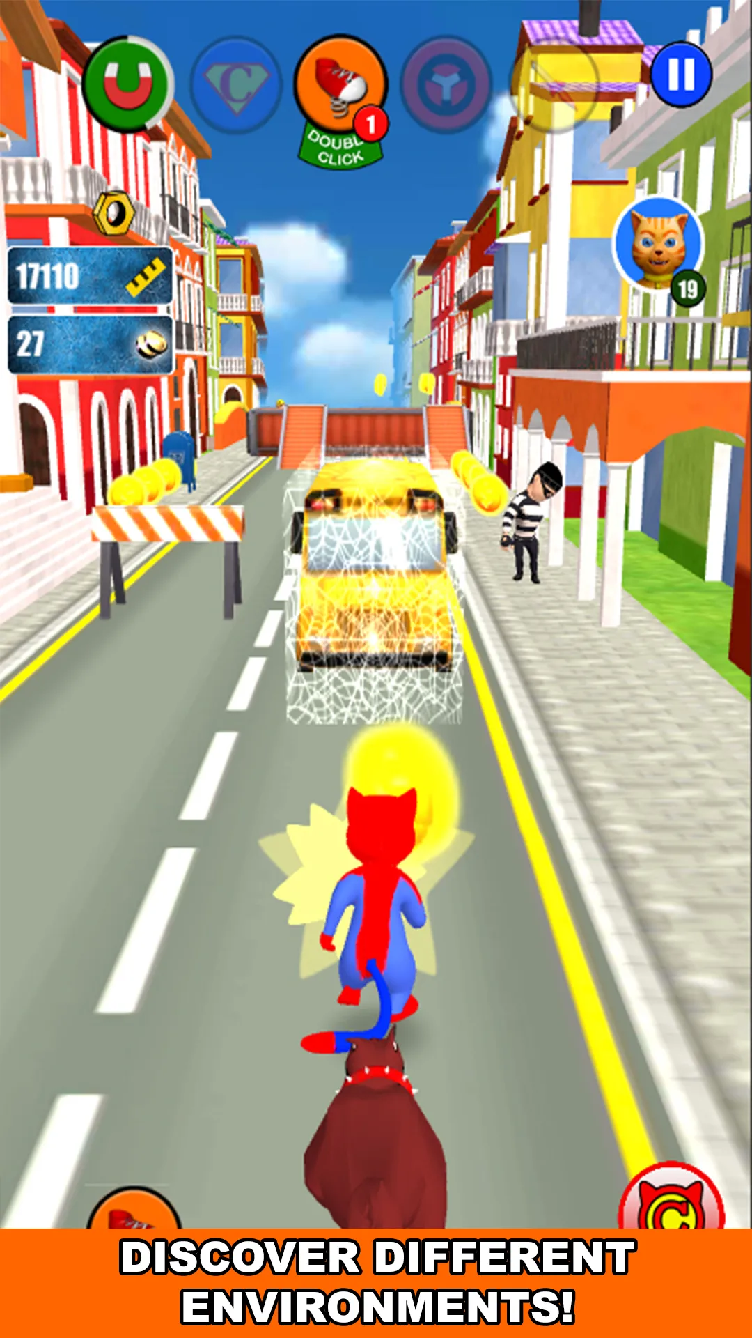 Super Hero Cat Run | Indus Appstore | Screenshot