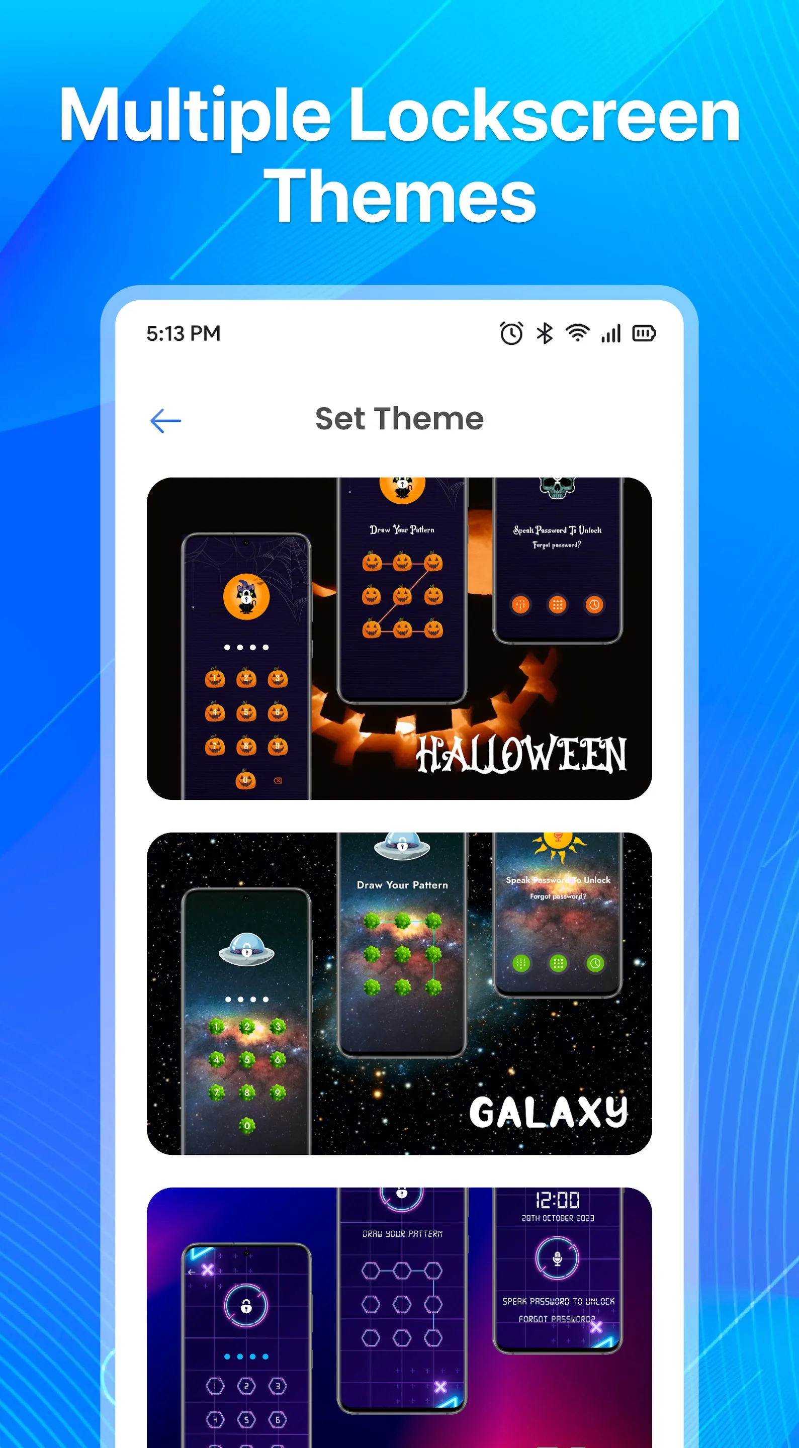 Voice Lock Screen: Pin Pattern | Indus Appstore | Screenshot