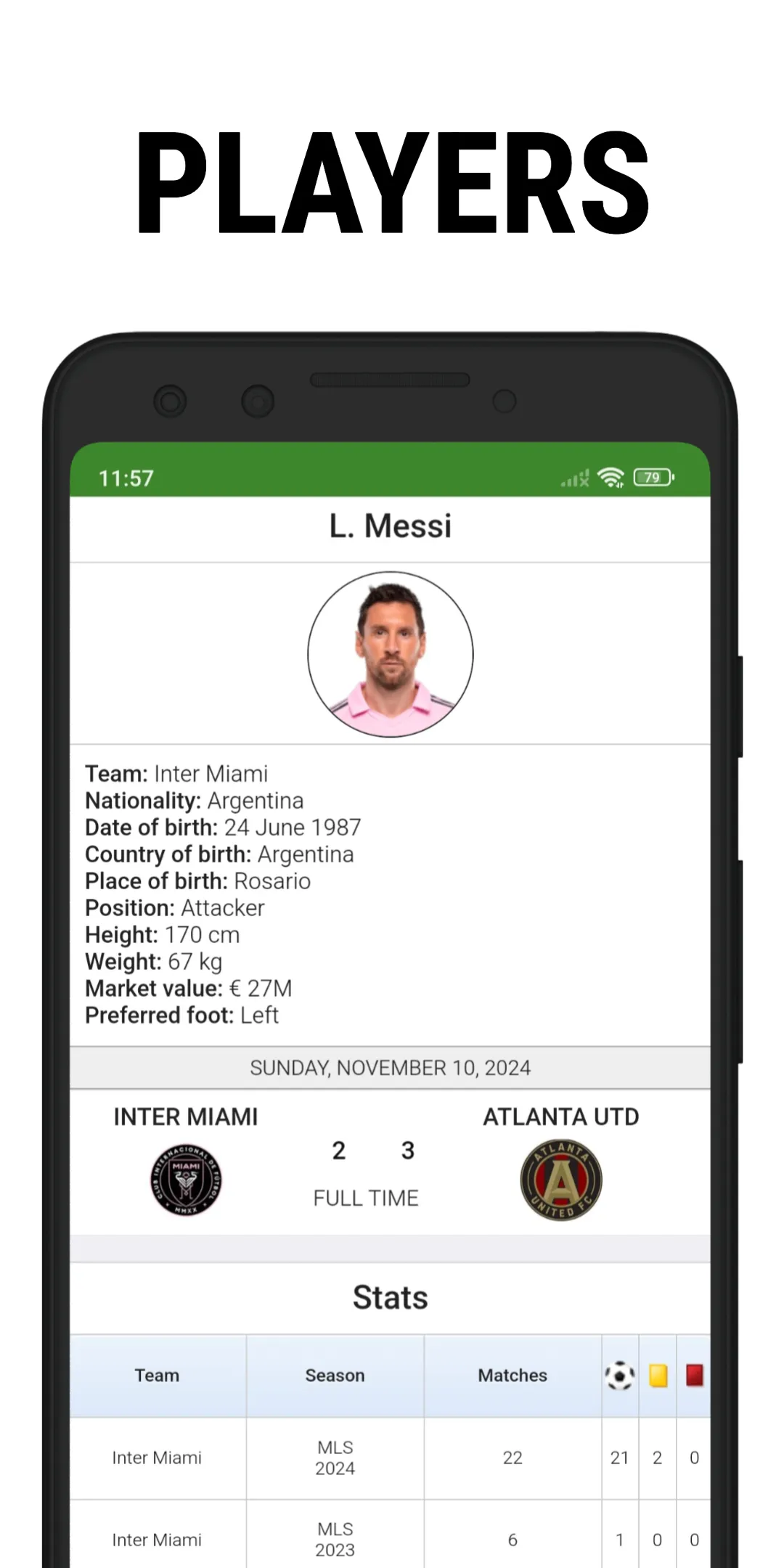 Football Live Scores | Indus Appstore | Screenshot