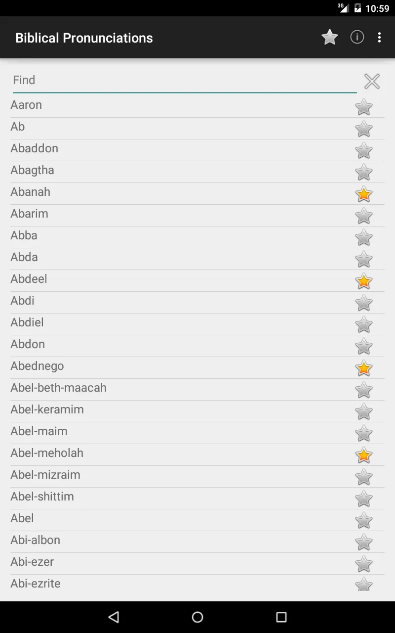 Biblical Pronunciations | Indus Appstore | Screenshot