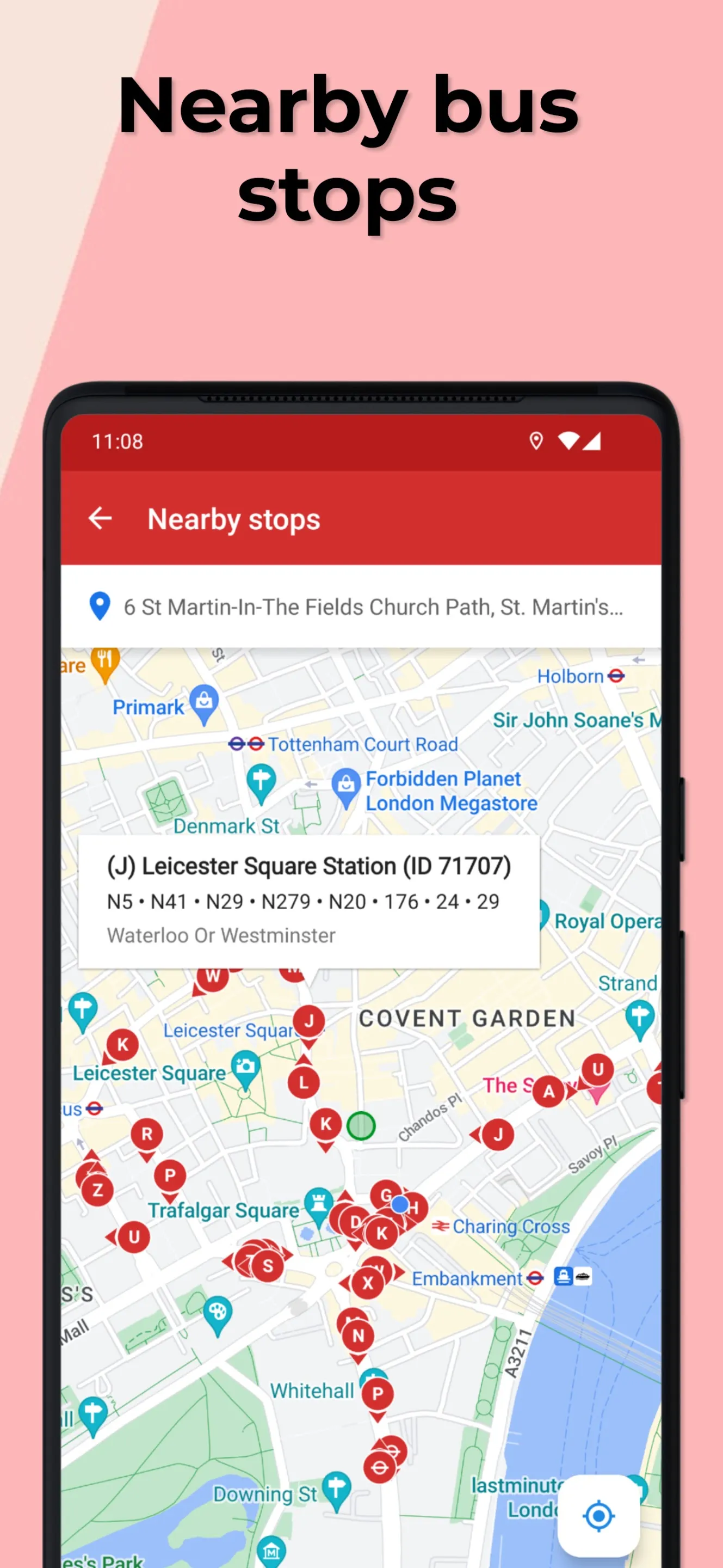 London Bus Times TfL Countdown | Indus Appstore | Screenshot