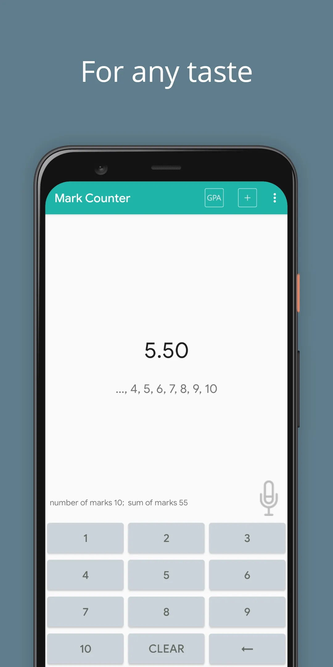 Mark Counter - Average mark | Indus Appstore | Screenshot