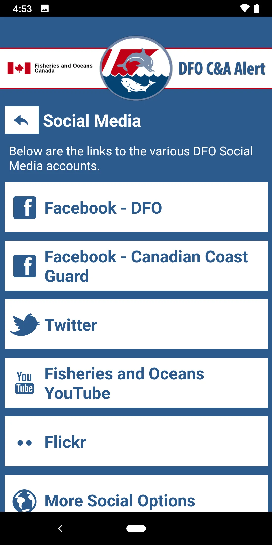 DFO C&A Alert | Indus Appstore | Screenshot