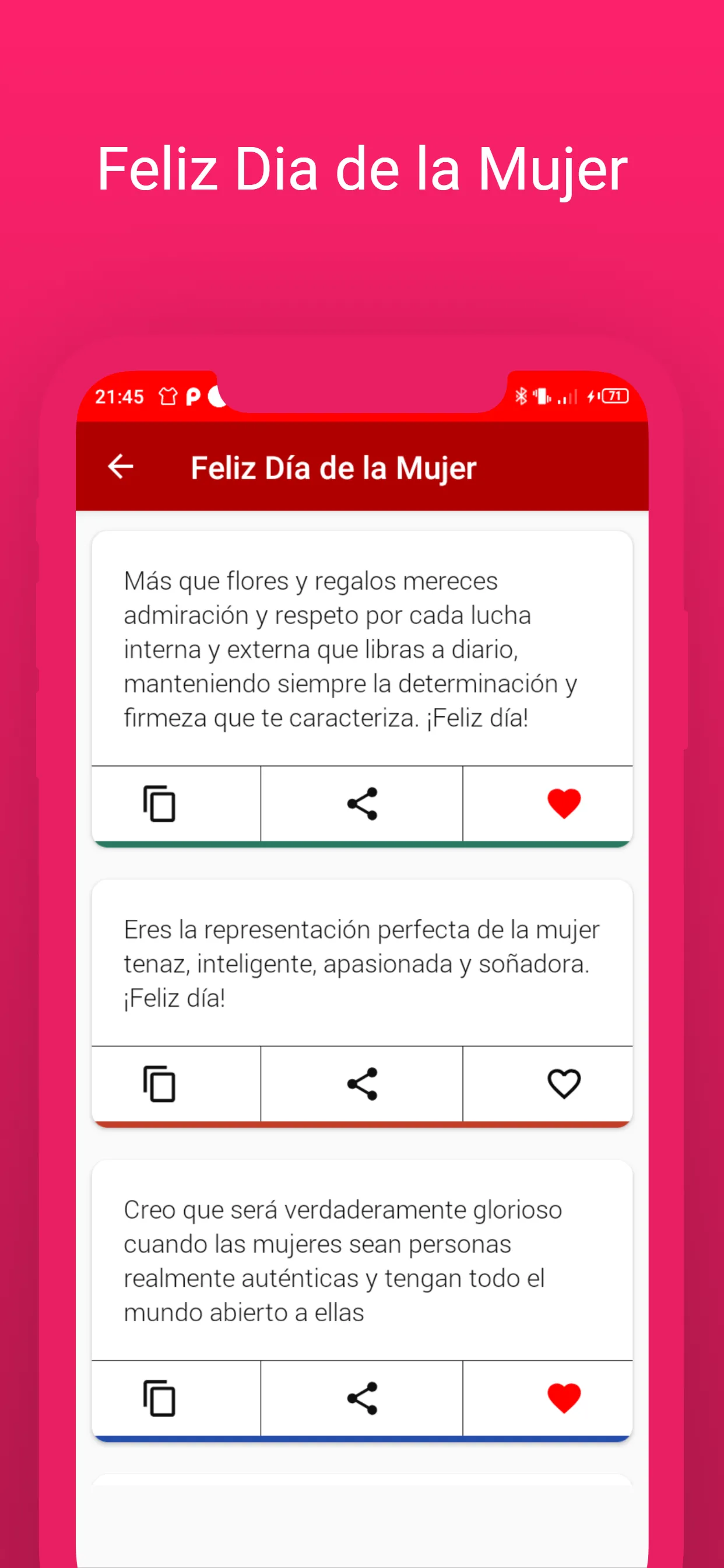 Feliz Dia de la Mujer 2024 | Indus Appstore | Screenshot