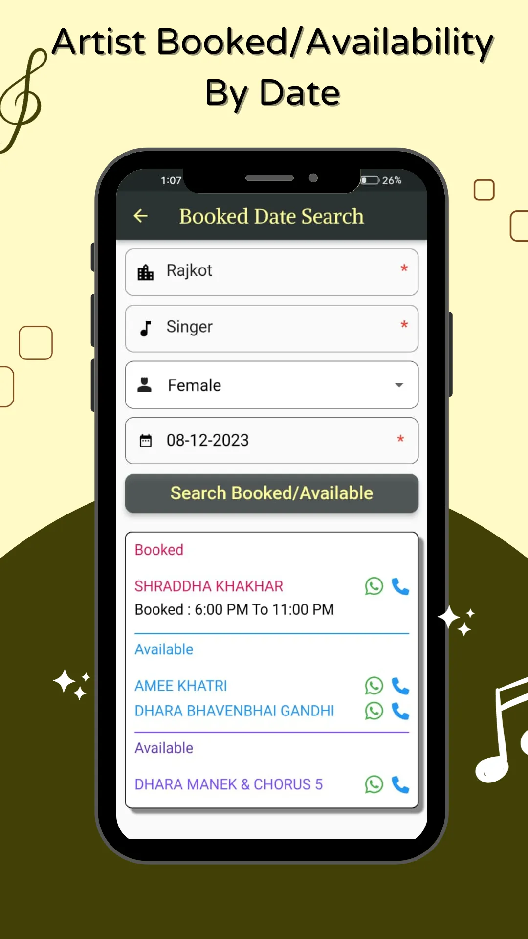 TheArtist: Booking & Directory | Indus Appstore | Screenshot