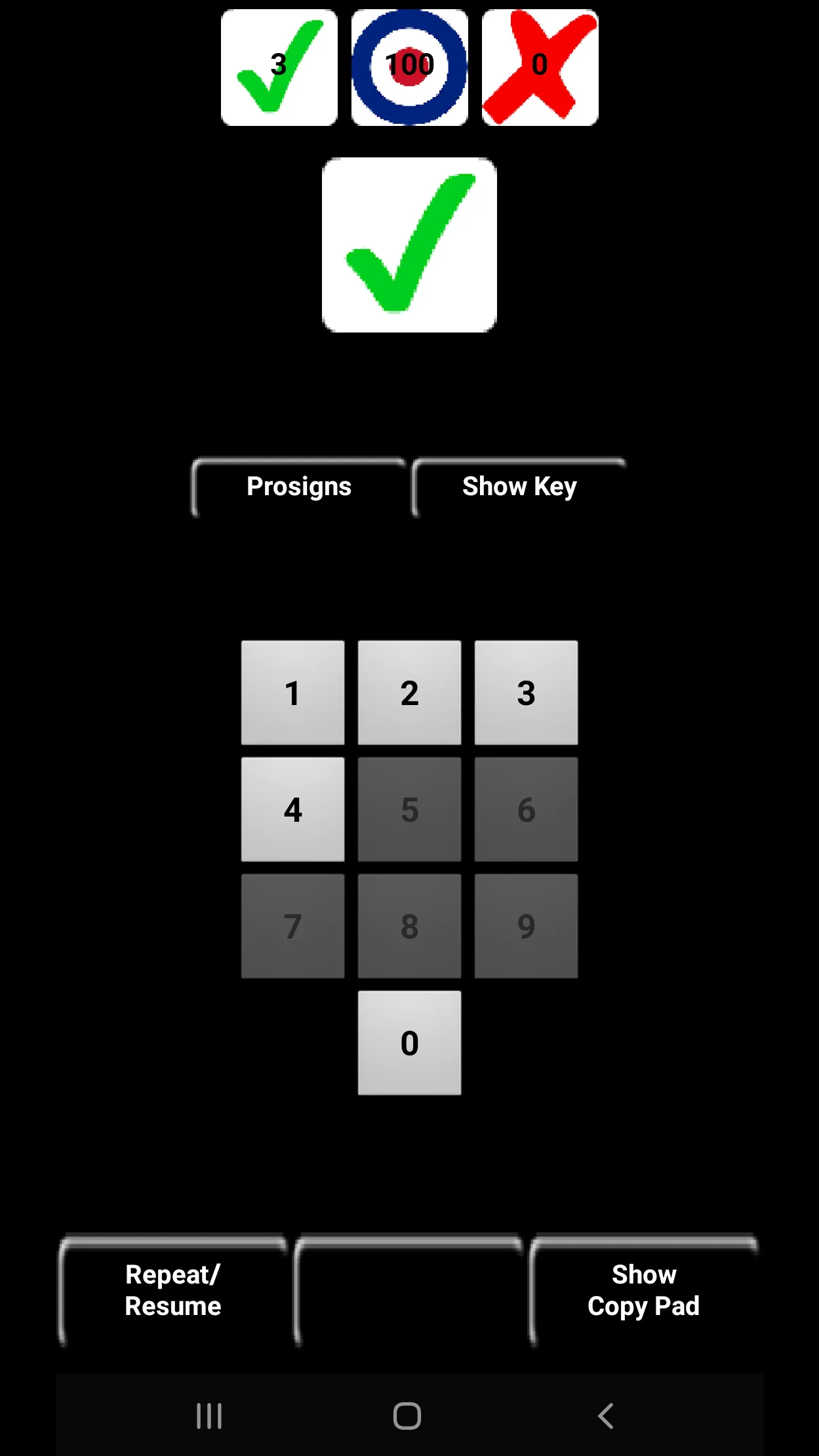 10 WPM CW Morse code trainer | Indus Appstore | Screenshot