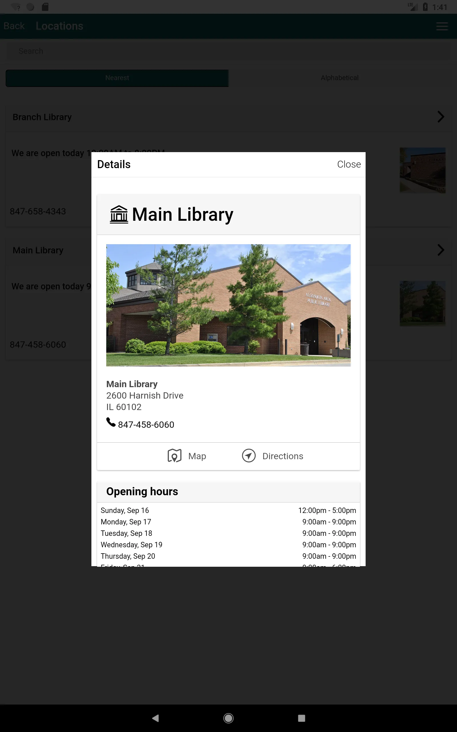 Algonquin Public Library | Indus Appstore | Screenshot