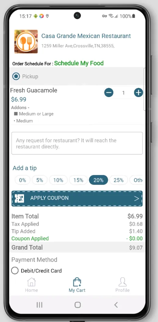 Casa Grande Mexican Restaurant | Indus Appstore | Screenshot