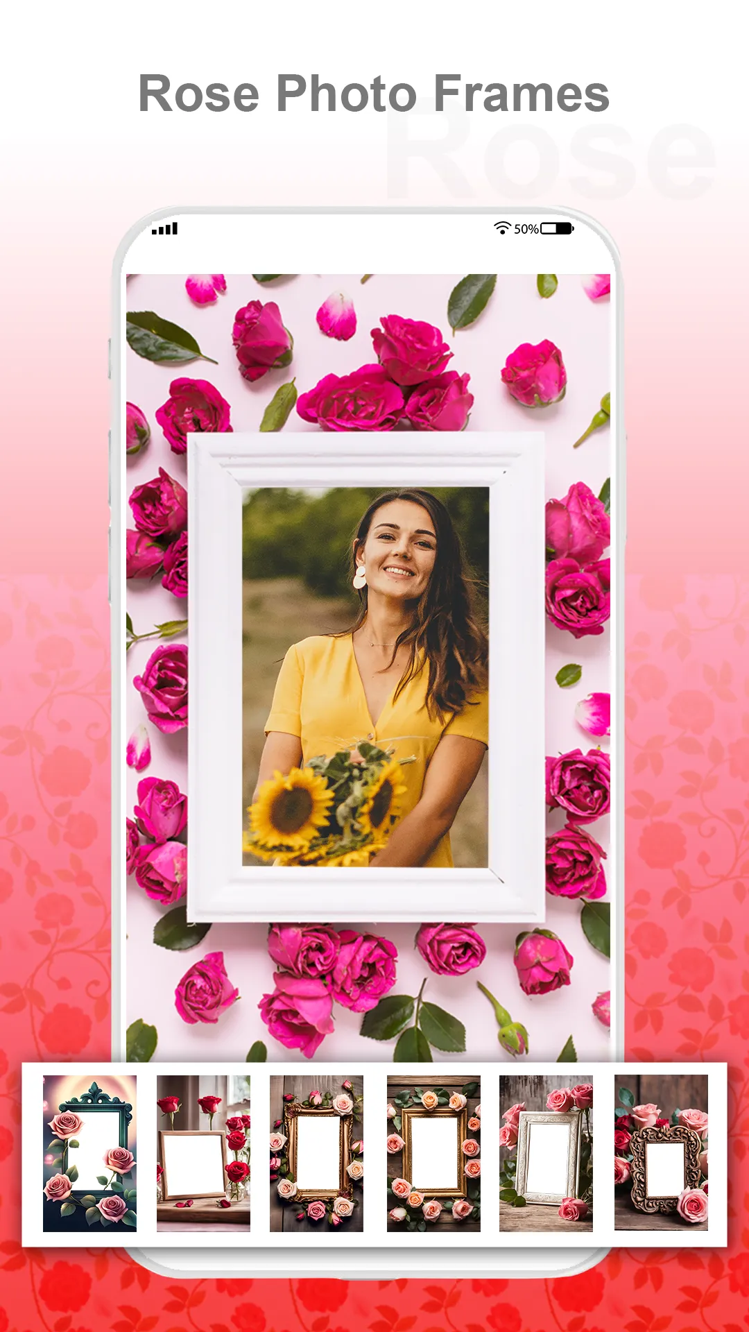 Rose Photo Frames HD | Indus Appstore | Screenshot