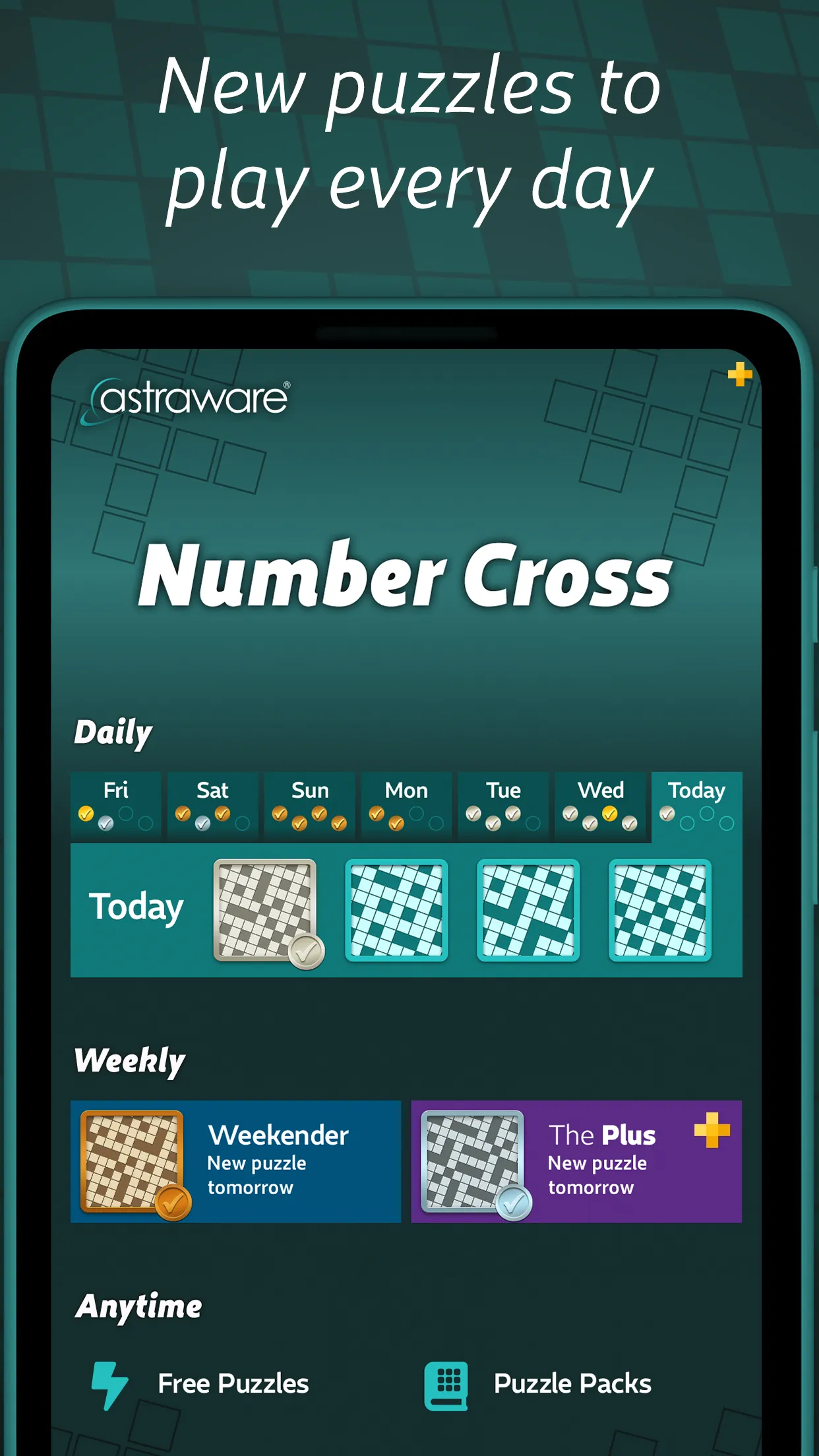 Astraware Number Cross | Indus Appstore | Screenshot