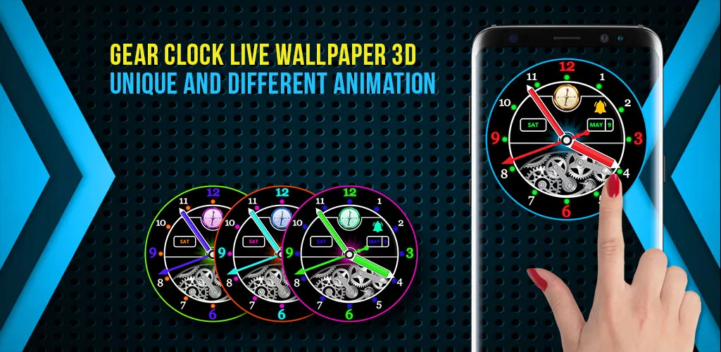 Analog Clock Live Wallpaper 3D | Indus Appstore | Screenshot