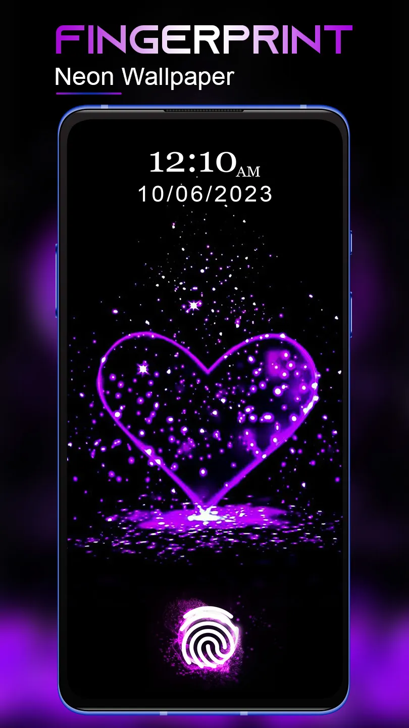 Neon Fingerprint Animation | Indus Appstore | Screenshot