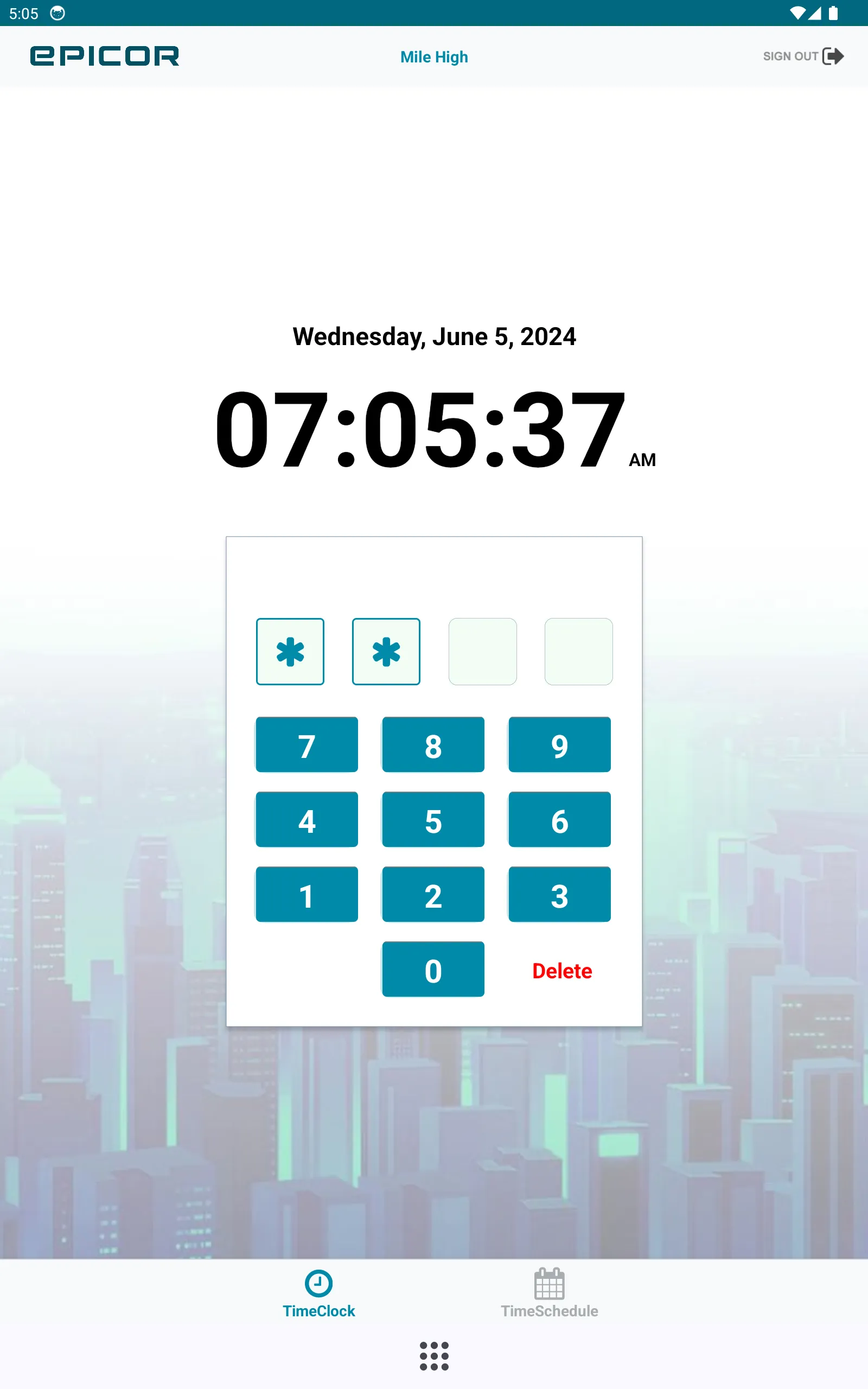 Epicor Scheduling+ TimeClock | Indus Appstore | Screenshot