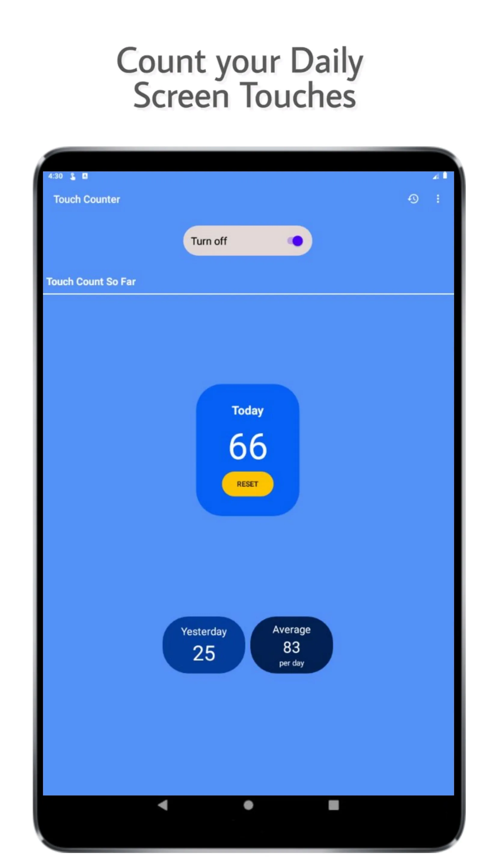 Touch Counter | Indus Appstore | Screenshot