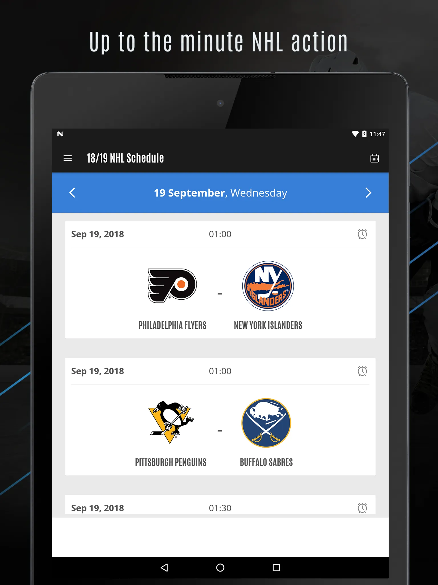 24/25 NHL Schedule & Reminder | Indus Appstore | Screenshot