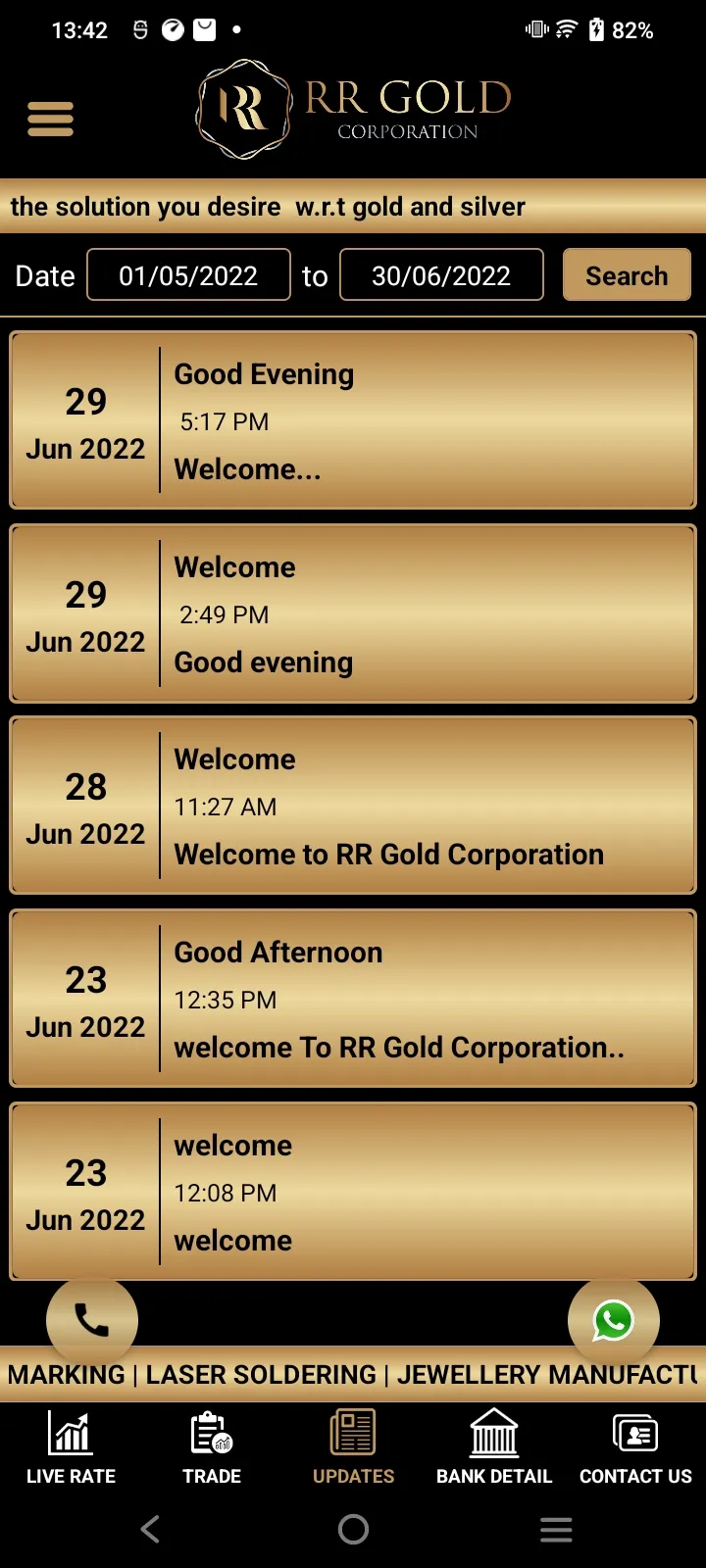 RR Gold | Indus Appstore | Screenshot