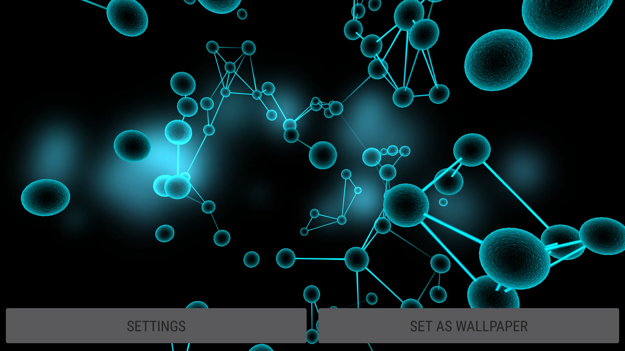 Molecules 3D Live Wallpaper | Indus Appstore | Screenshot