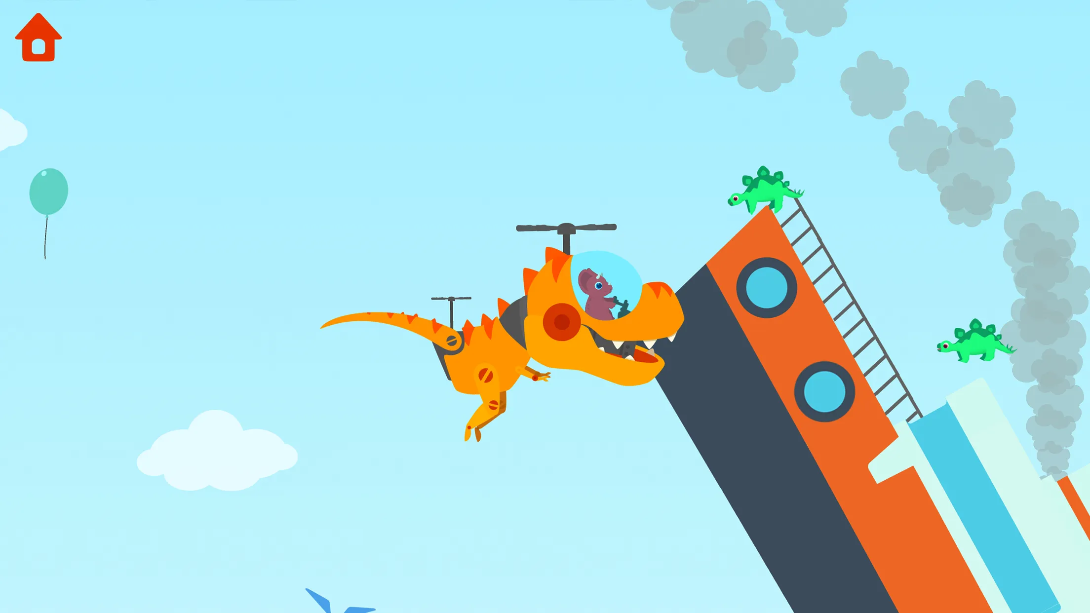 Dinosaur Helicopter Kids Games | Indus Appstore | Screenshot