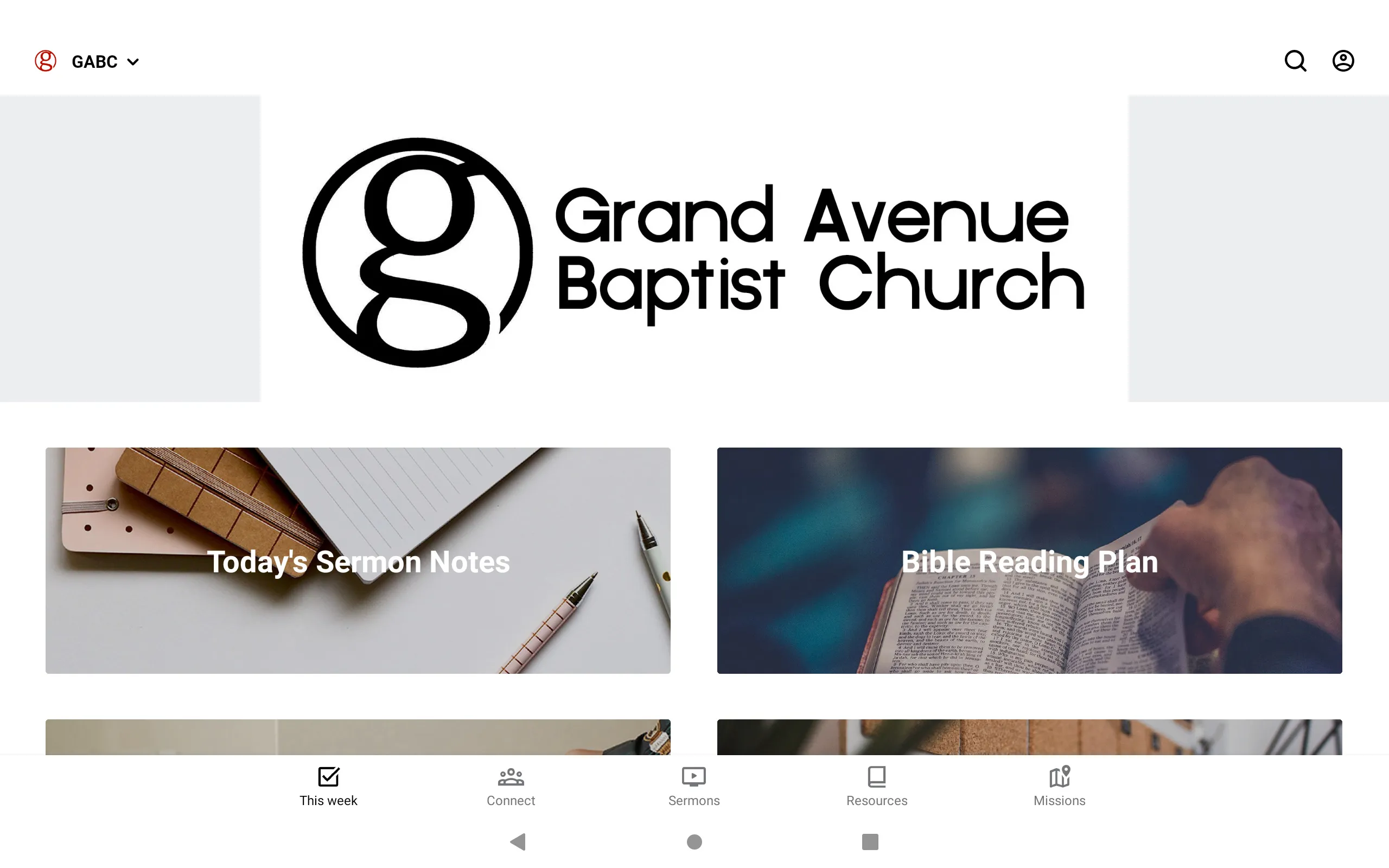 Grand Avenue Baptist Church | Indus Appstore | Screenshot