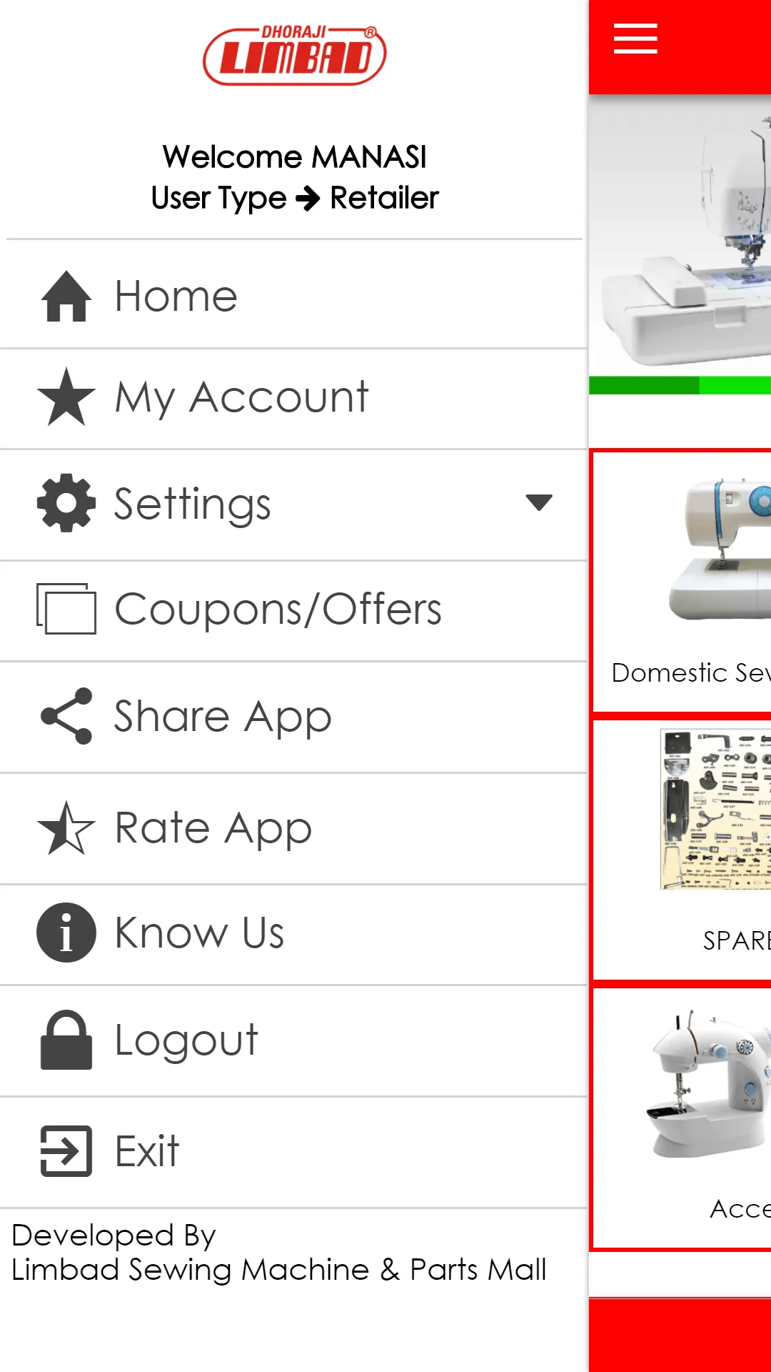 Limbad Sewing Machines & Parts | Indus Appstore | Screenshot